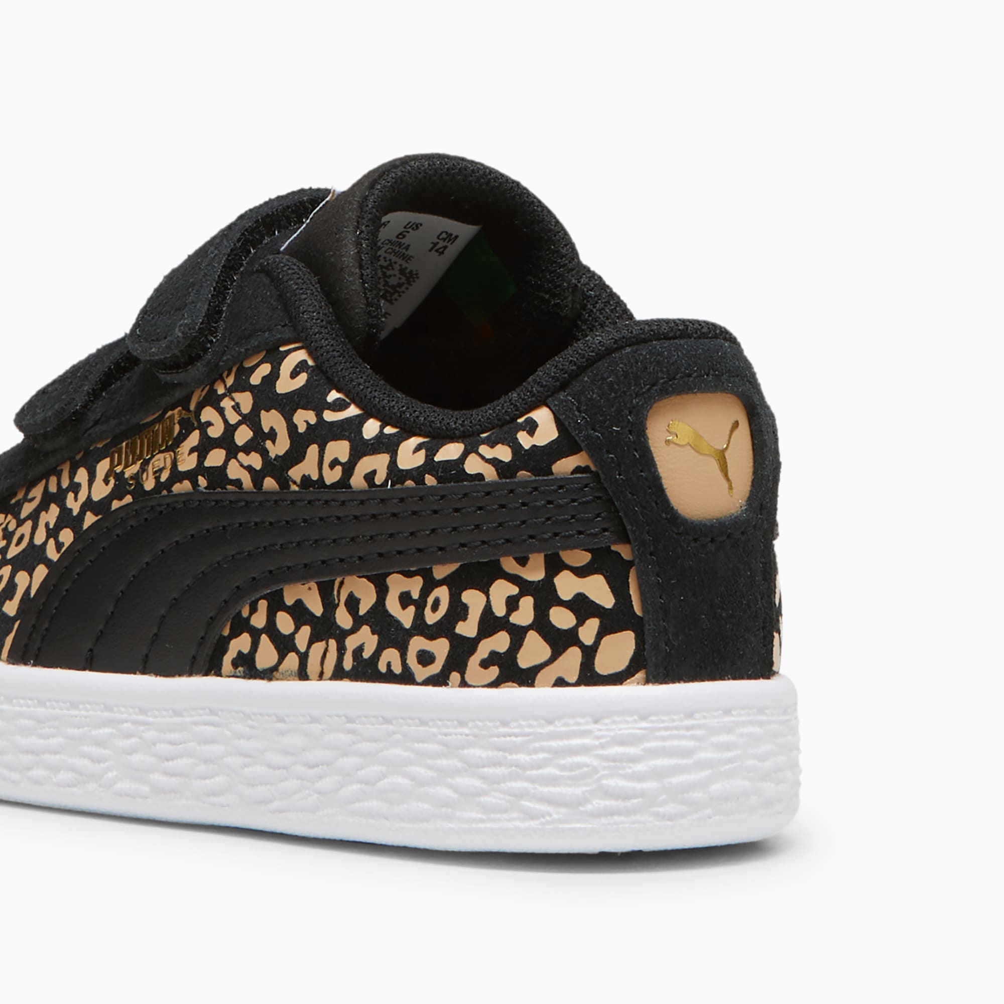 Puma suede heart leopard clearance