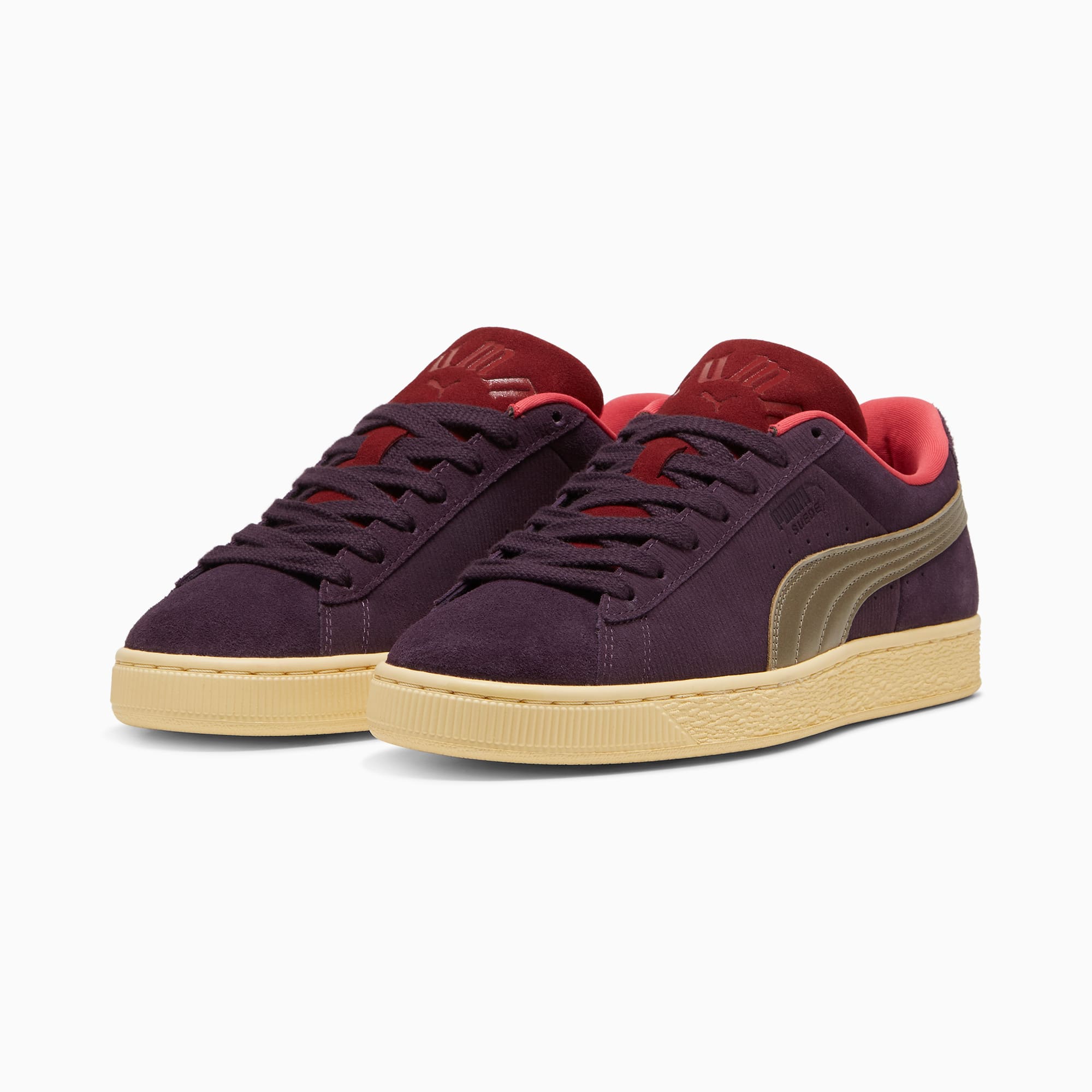 Puma maroon suede shoes new arrivals