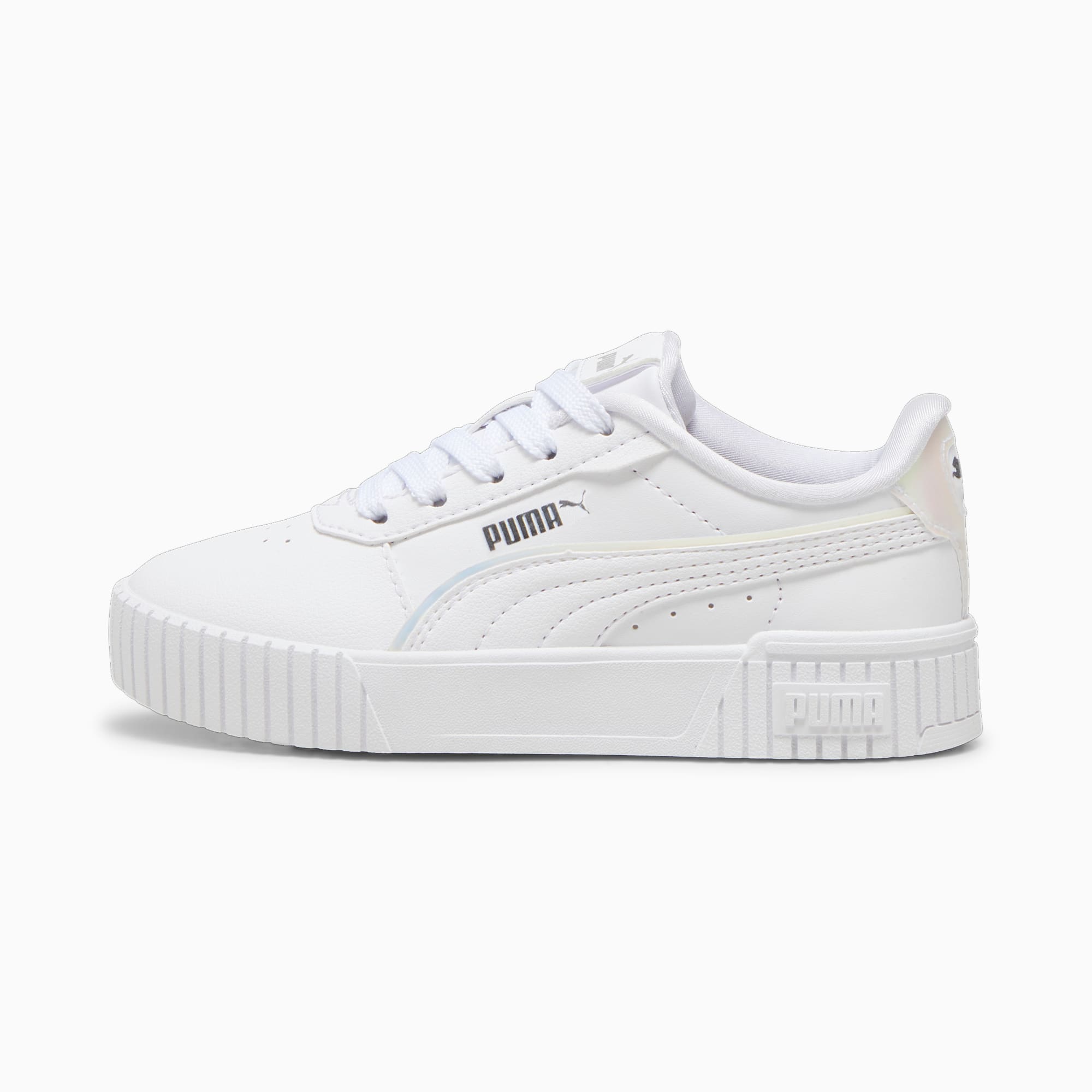 Carina 2.0 Holo sneakers voor kinderen, PUMA White-Mauve Mist-PUMA Silver, large