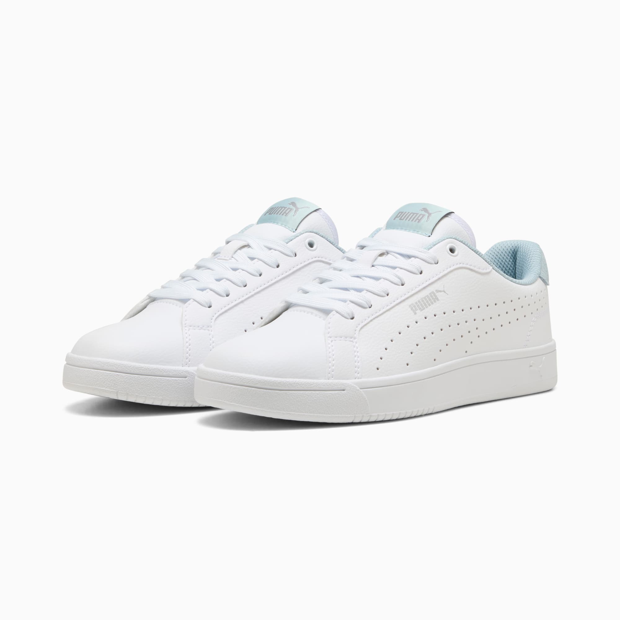 Sneakers Grounded Perf, PUMA White-PUMA Silver-Frosted Dew, large