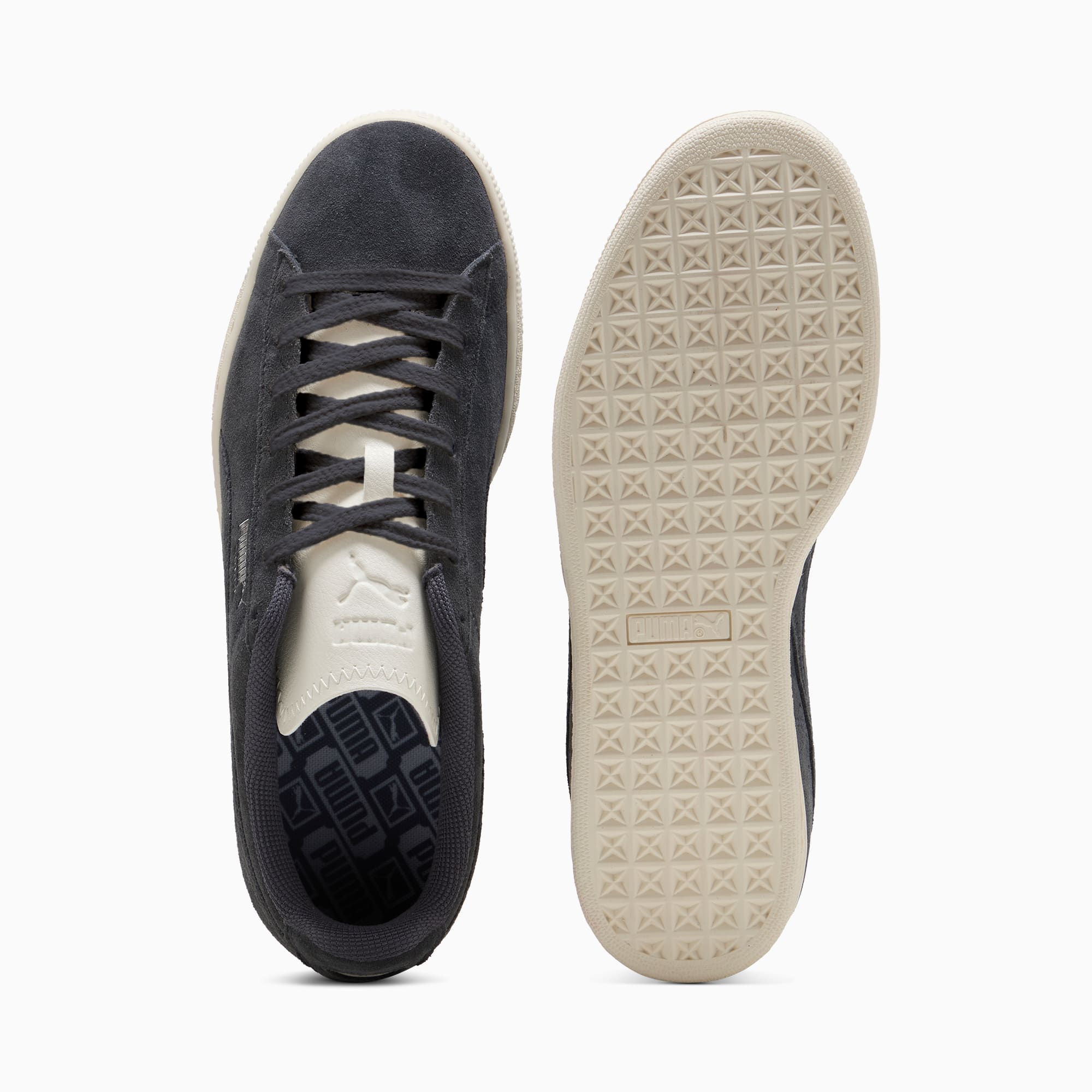 Puma grey suede sneakers hot sale