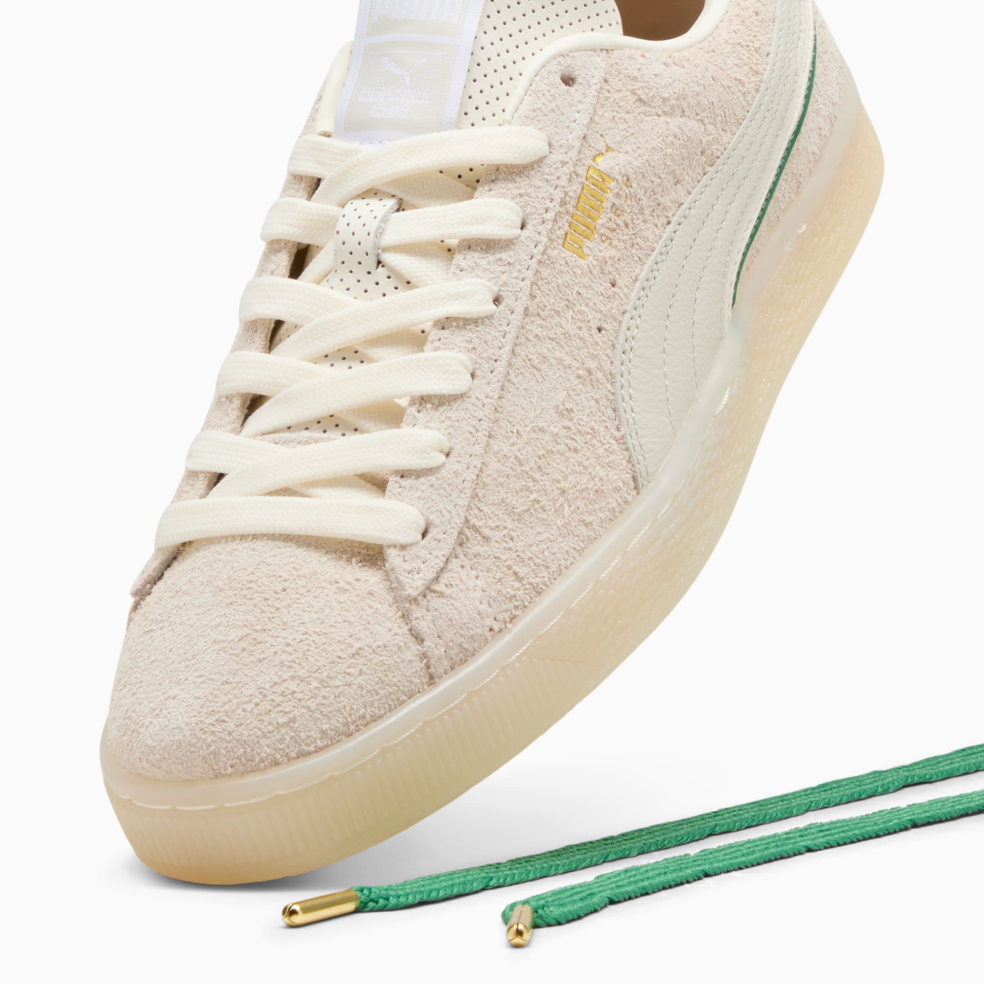 Basket suede classic gold pour femme clearance