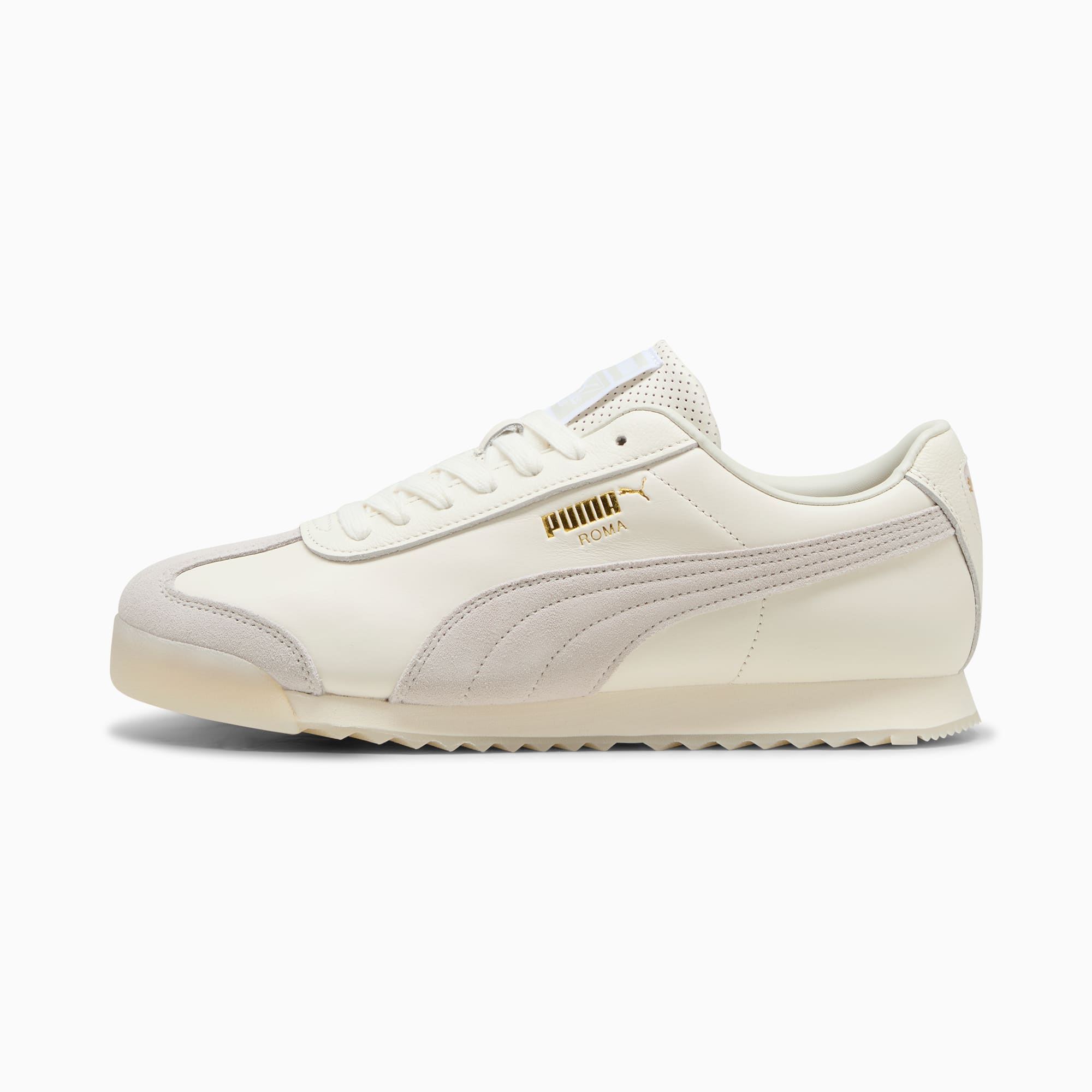 Roma Classics Sneakers Men Warm White Sedate Gray PUMA Gold
