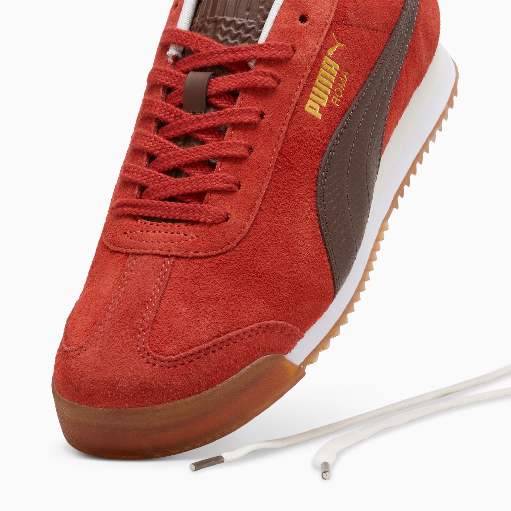 Puma roma red suede clearance