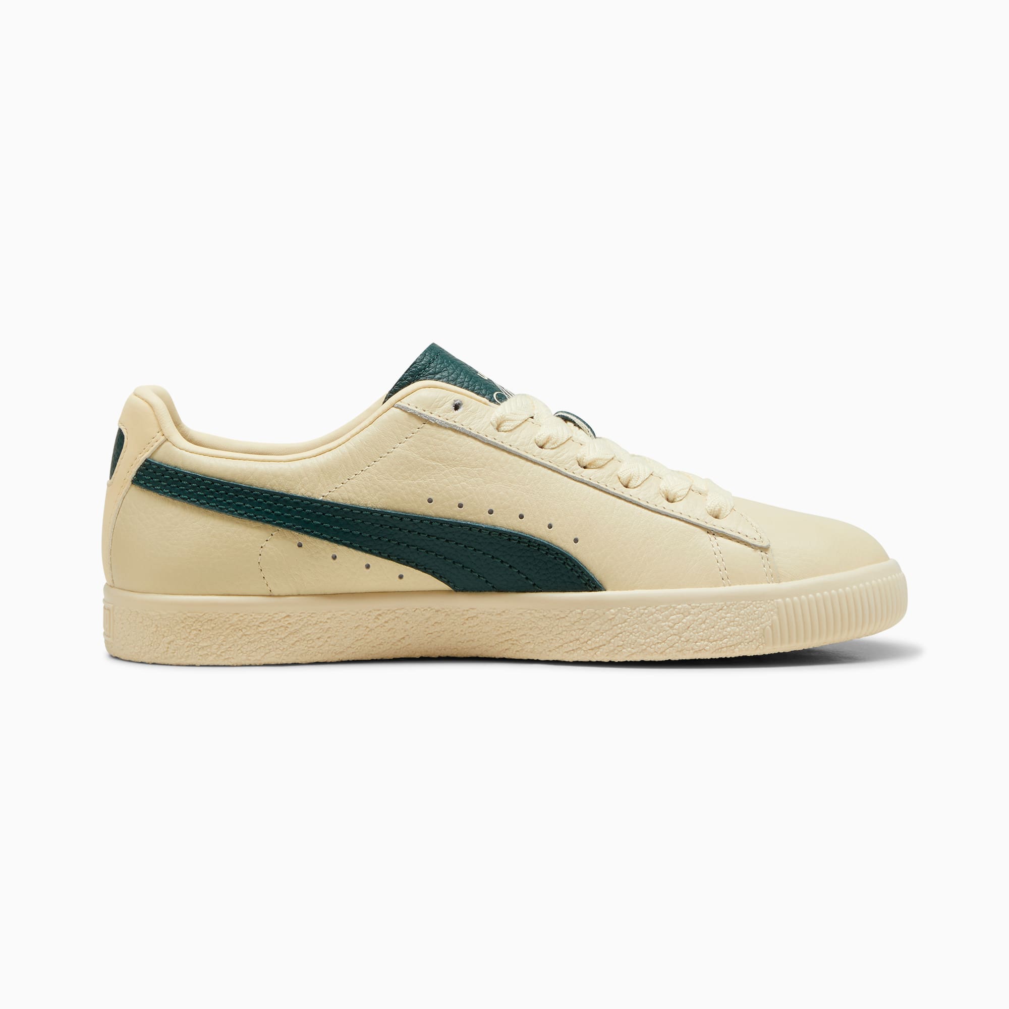 Puma Clyde Players Lane Men s Sneakers Creamy Vanilla Dark Myrtle 8