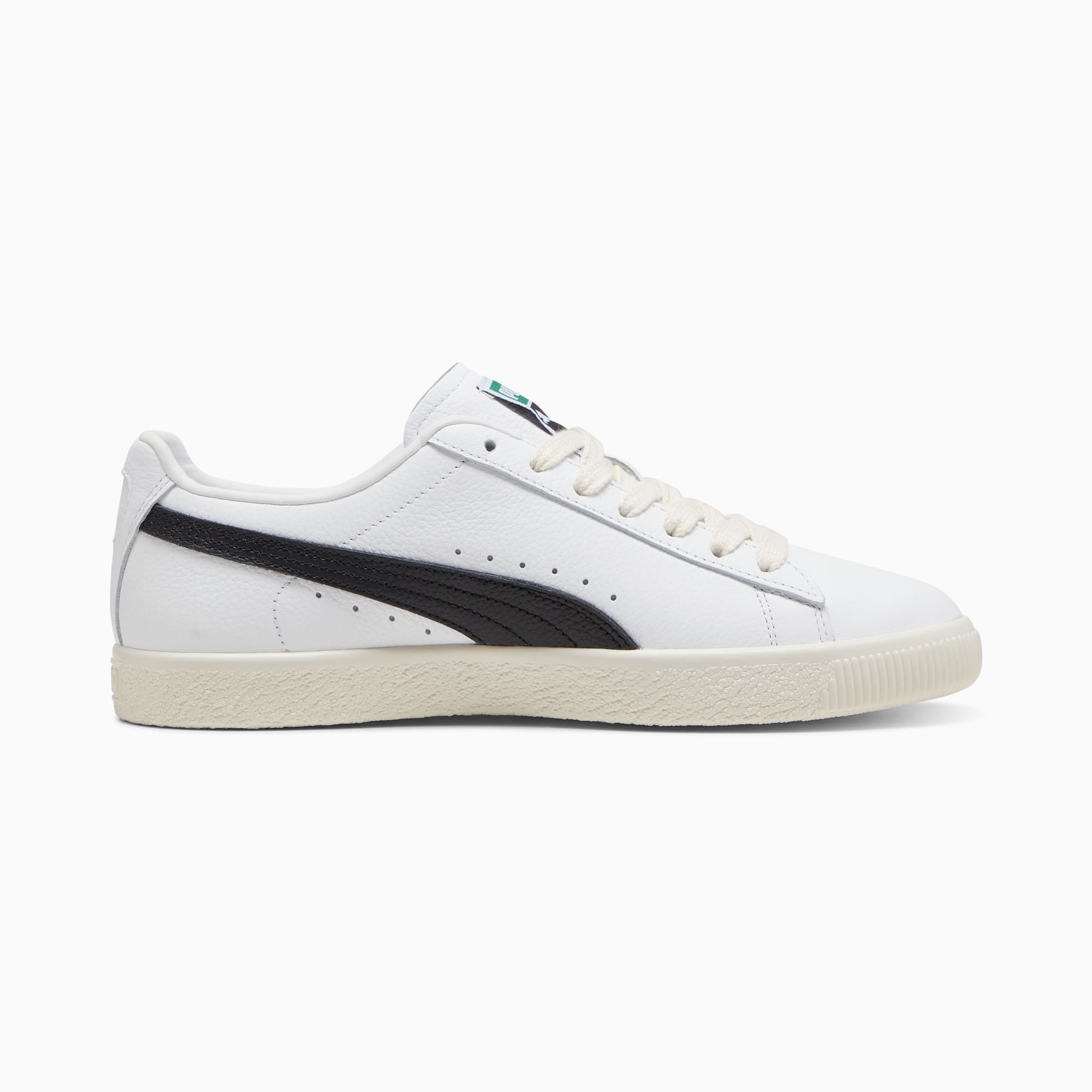 Puma Mens Clyde Leather Athletic Shoes 398703 01 White 8.5