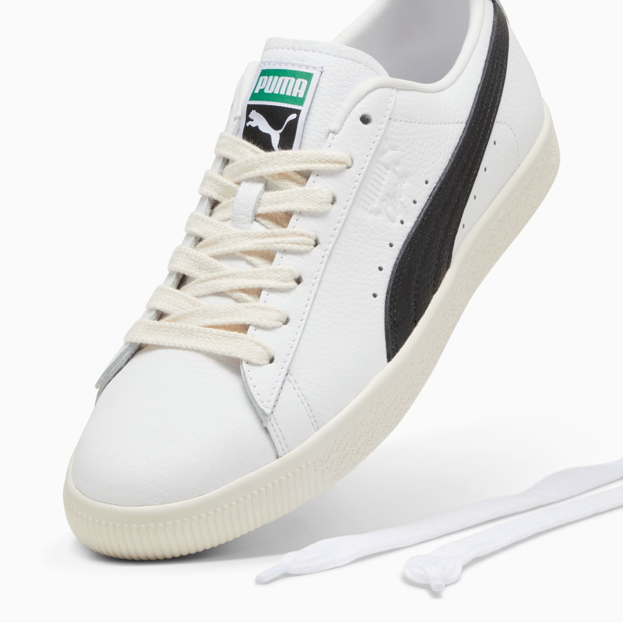 Tenis deportivos de cuero Clyde para mujer