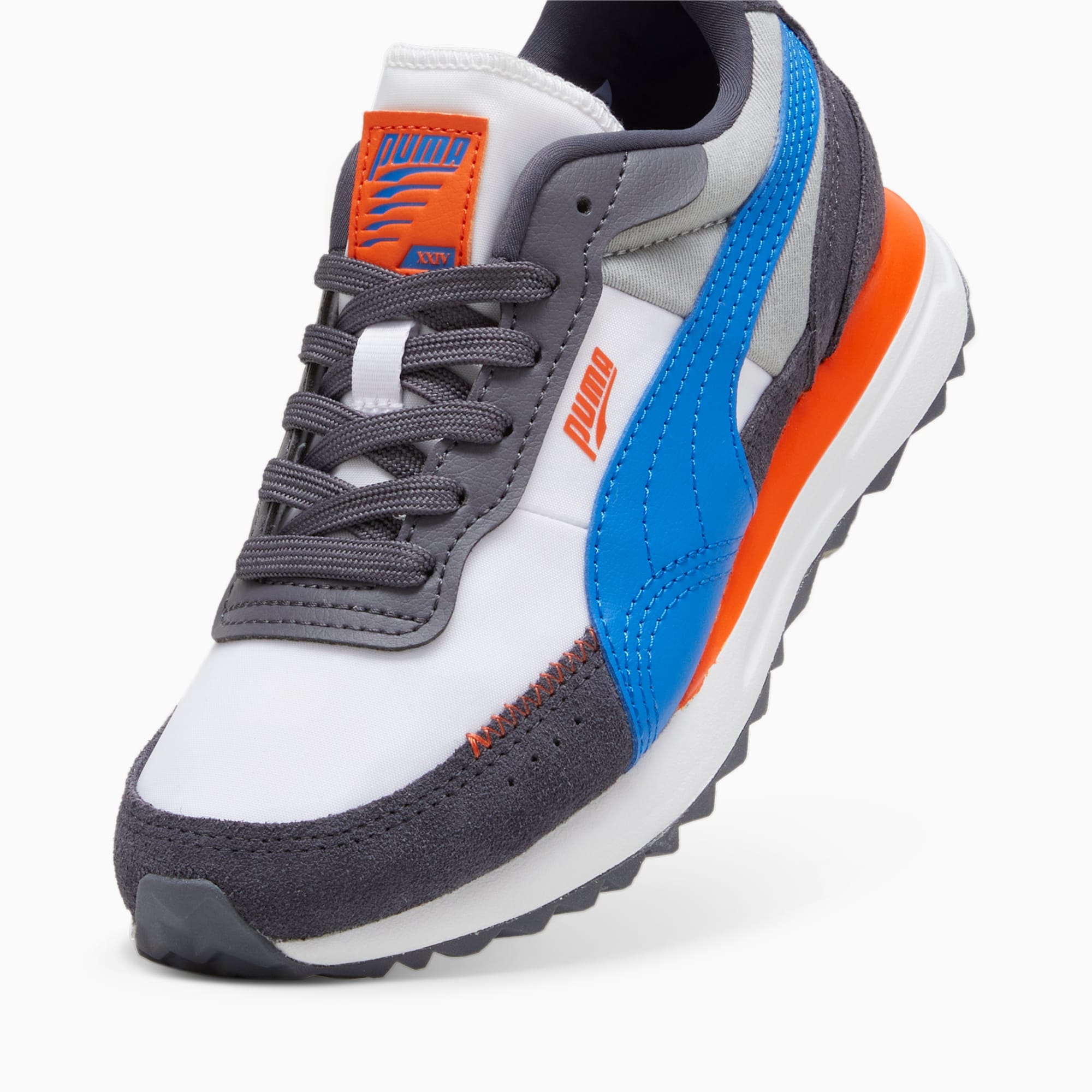 Road Rider BTS Sneakers Youth 8 16 years Galactic Gray Hyperlink Blue PUMA Kids PUMA