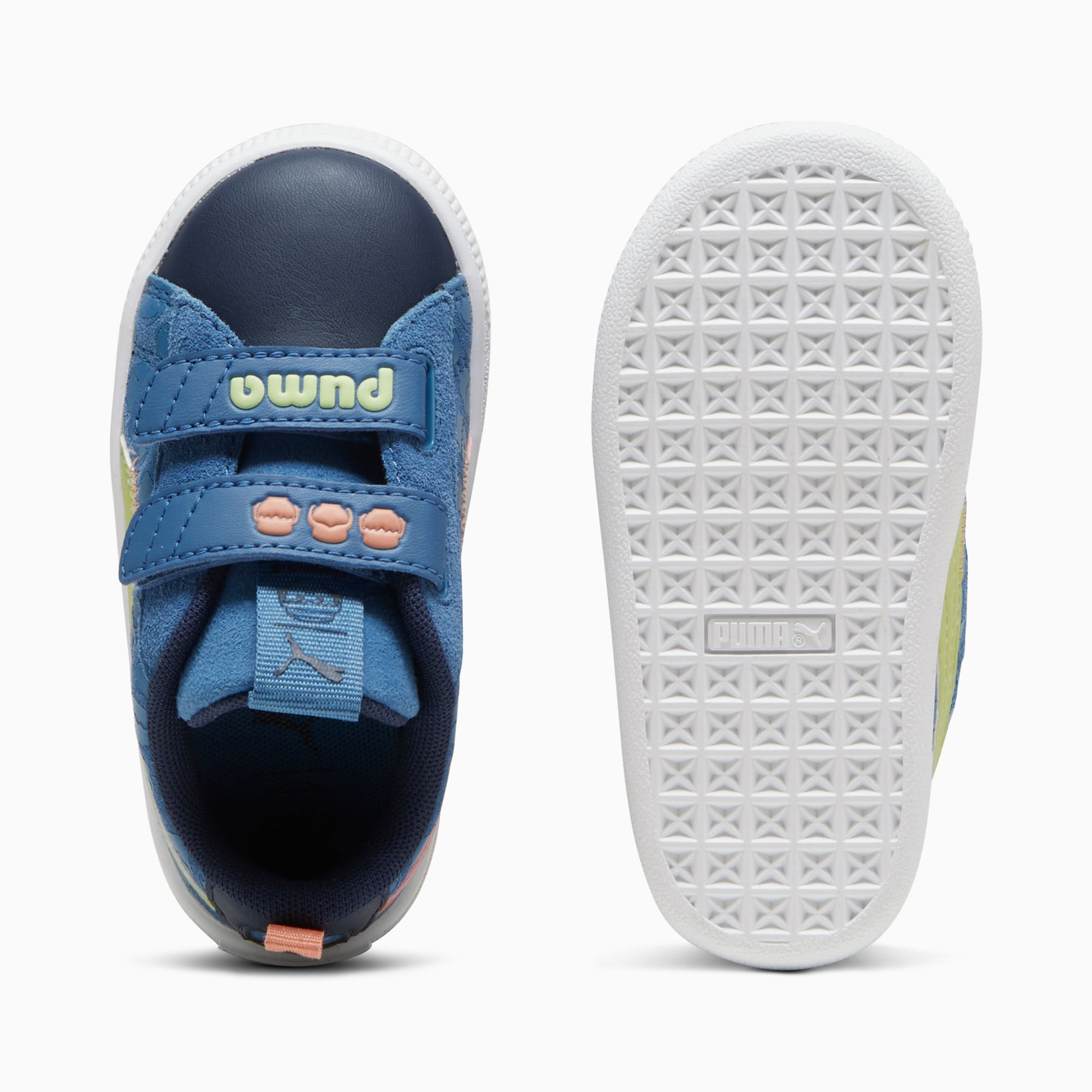 Puma x Playmobil Suede Classic Toddlers Sneakers Blue Horizon Pistachio Green