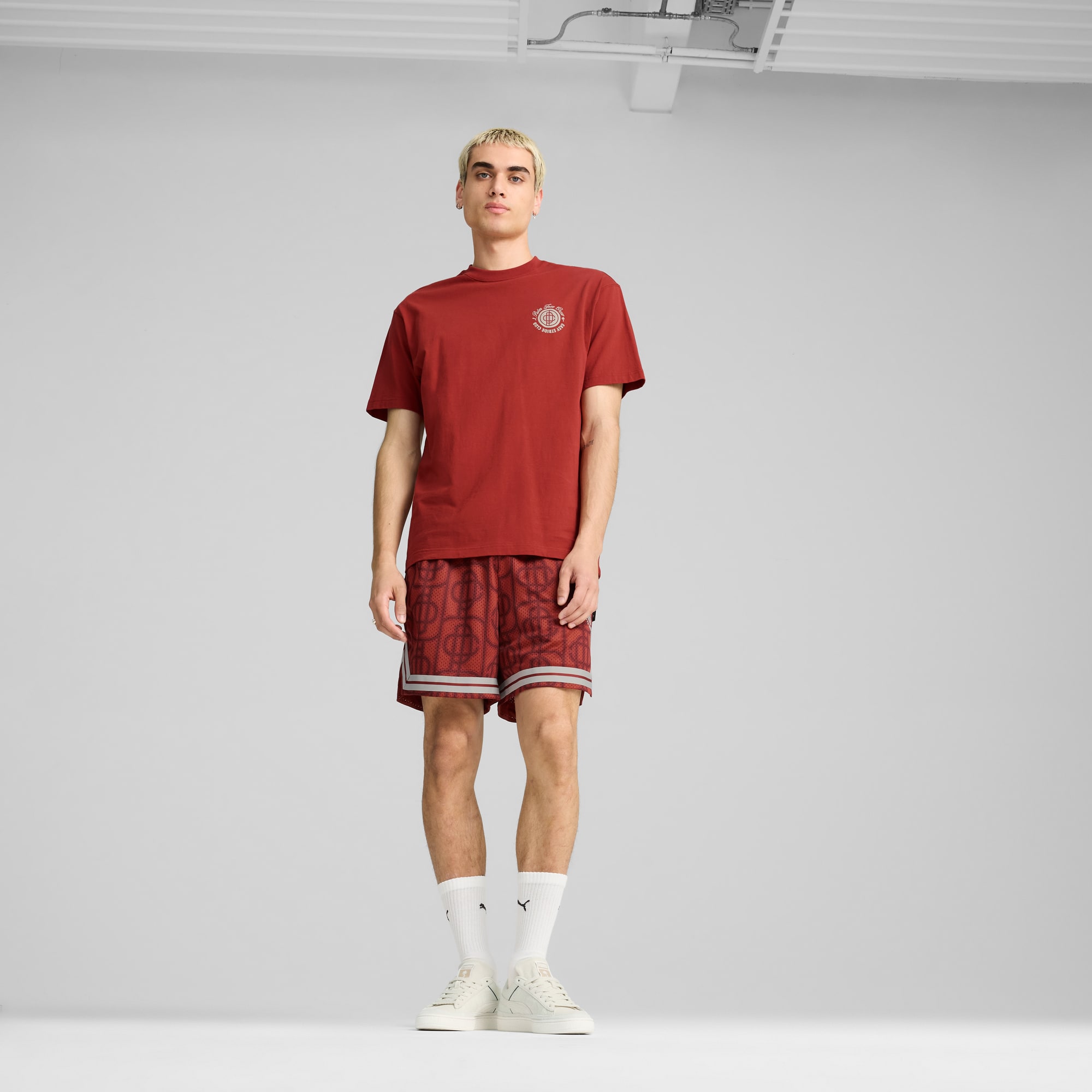 Red pumas with palm trees new arrivals