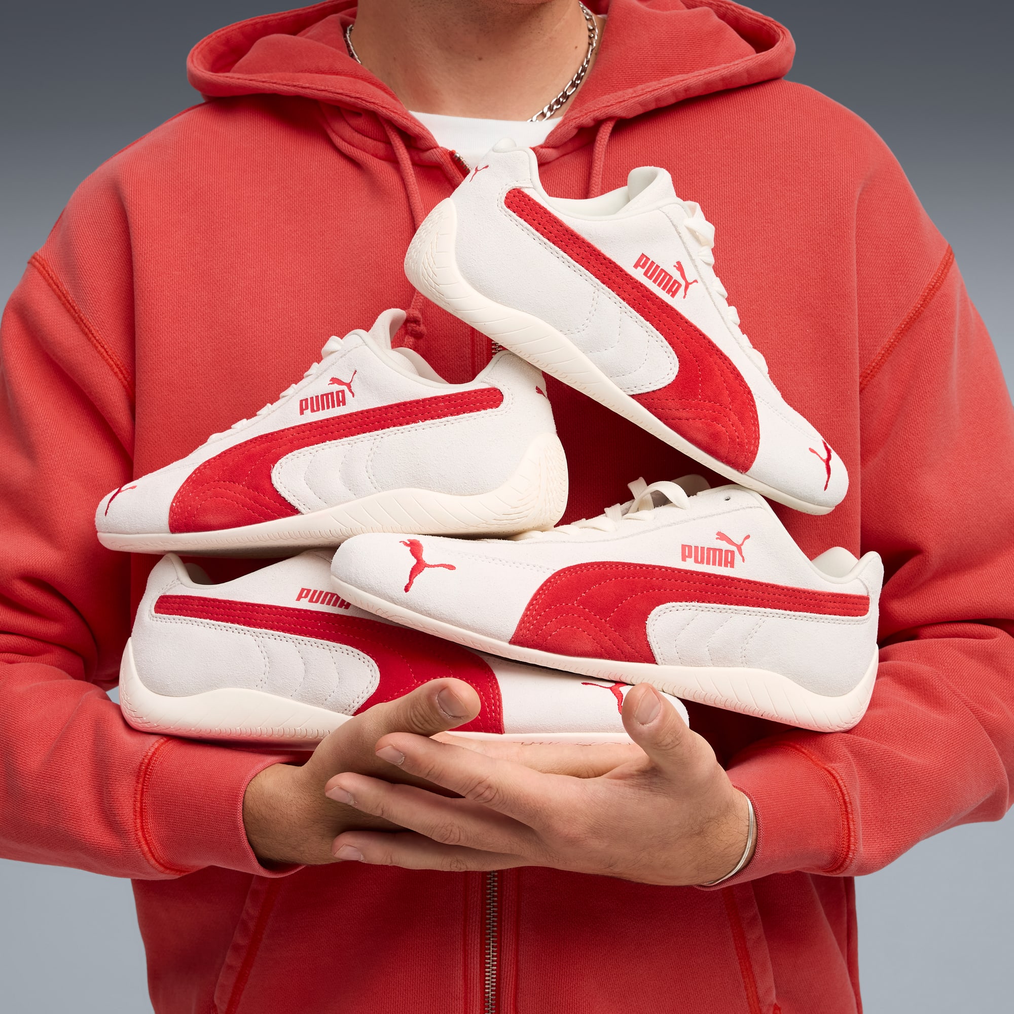 Sneakers Speedcat OG unisex, Vapor Gray-For All Time Red, large