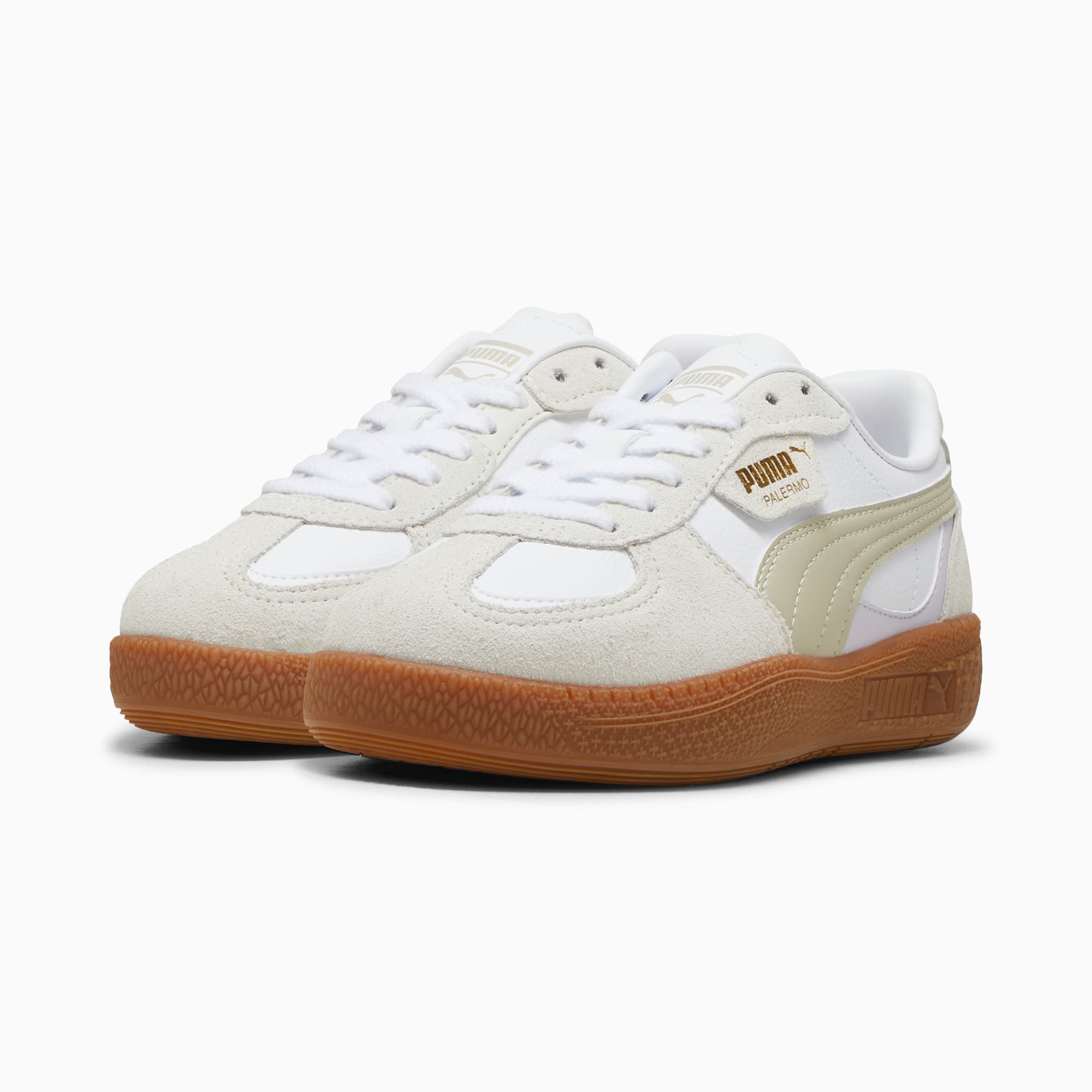 Zapatillas Palermo Moda juveniles, PUMA White-Desert Dust, large