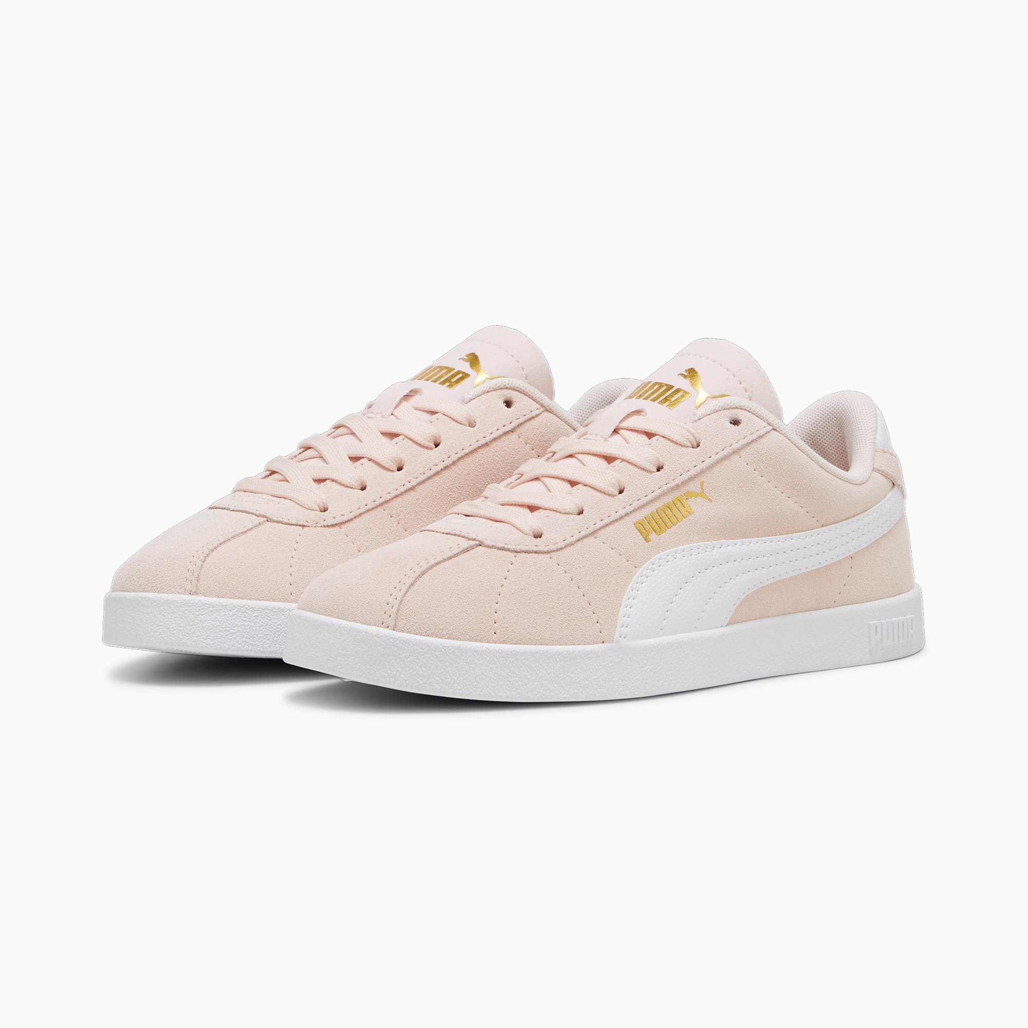 PUMA Club II Sneakers Youth, Island Pink-PUMA White-PUMA Gold, large
