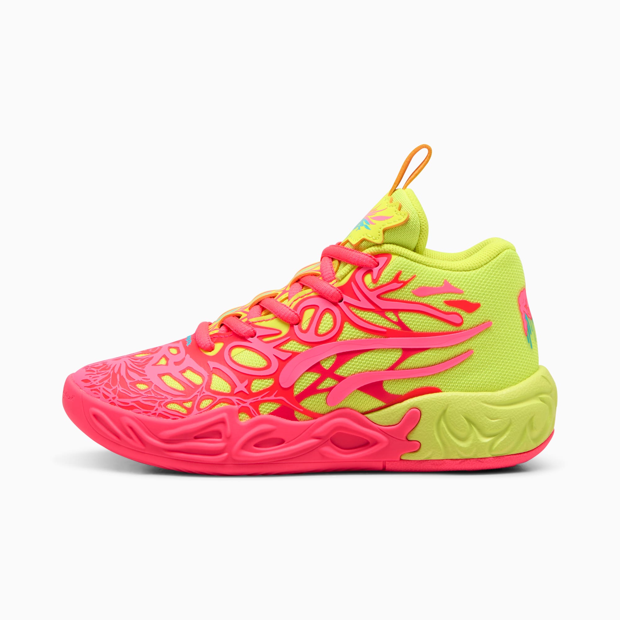 MB.04 1Love Kids Basketball Shoes Pink Alert Yellow Alert PUMA Kids PUMA