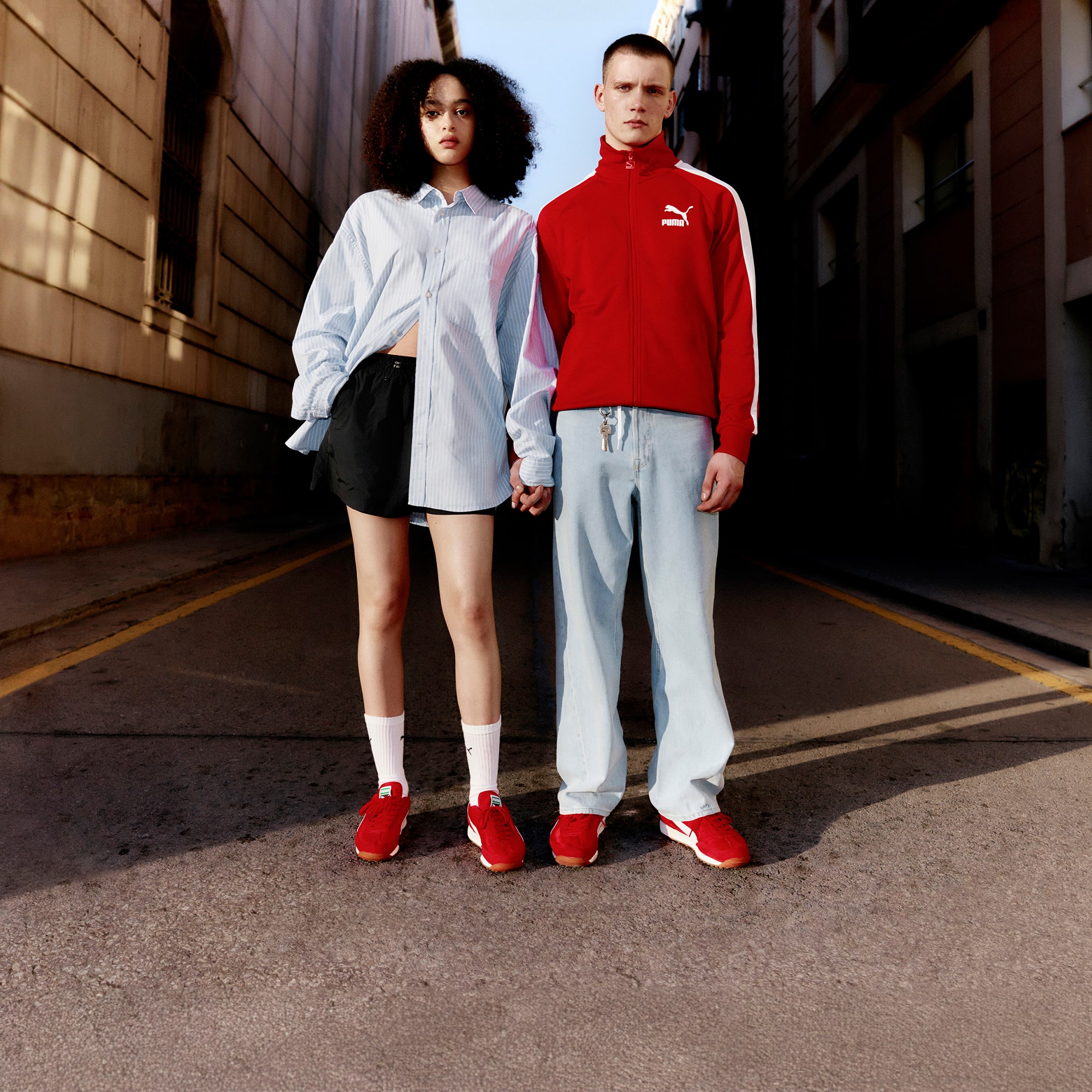 Red puma dress hotsell