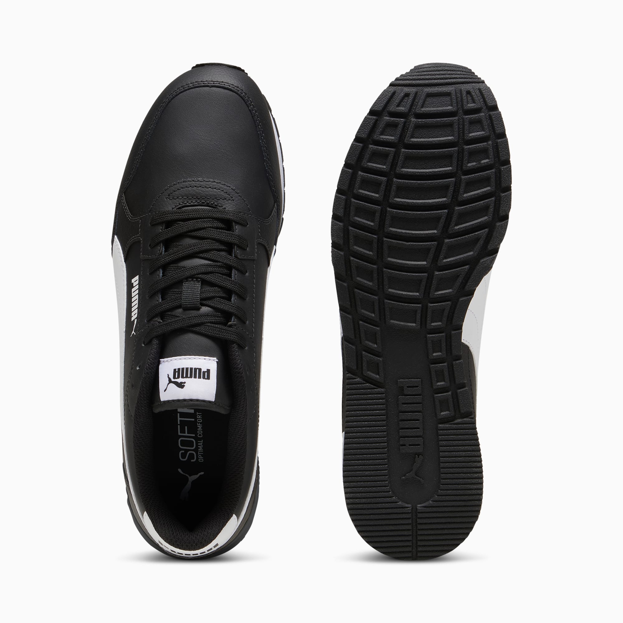 ST Runner v4 Leather Men's Sneakers | PUMA