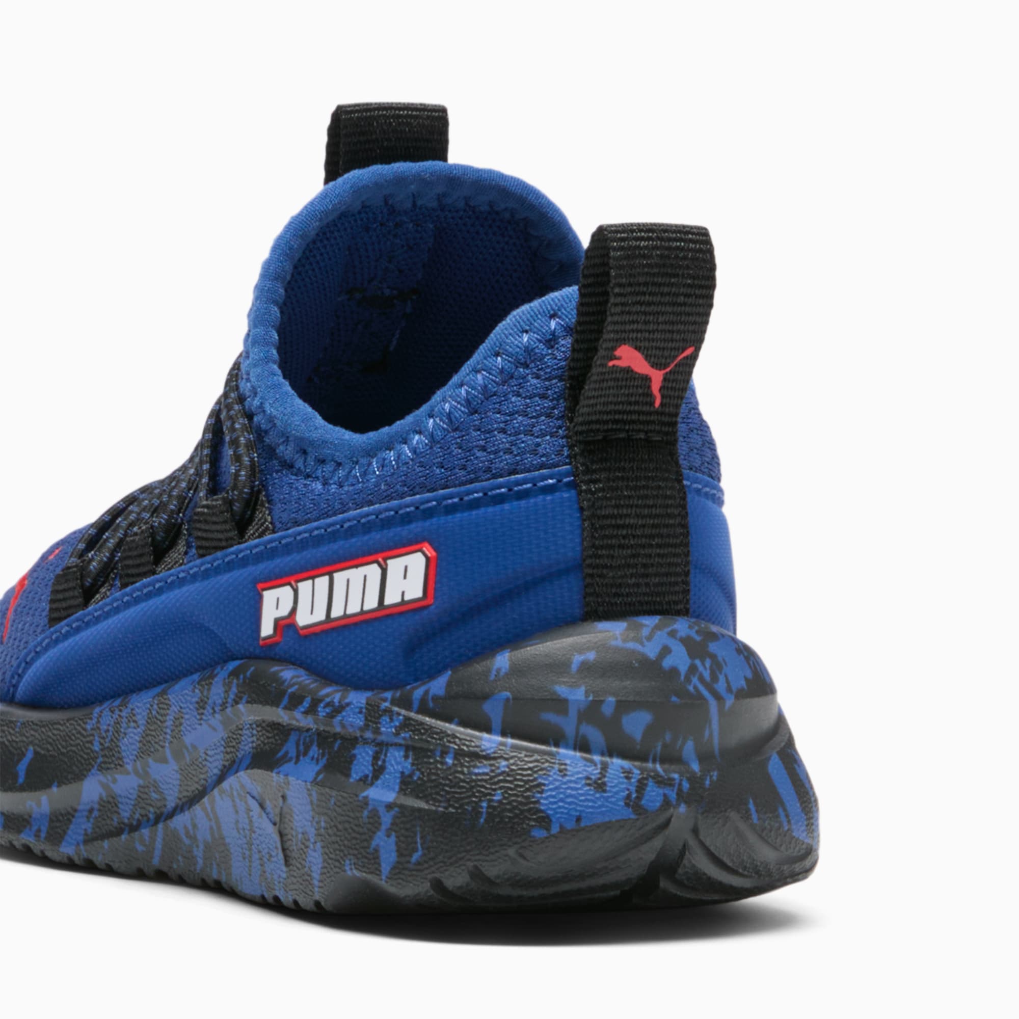 PUMA One4All Slip On Full Throttles Shoes Toddlers Blazing Blue Red Black Size 6