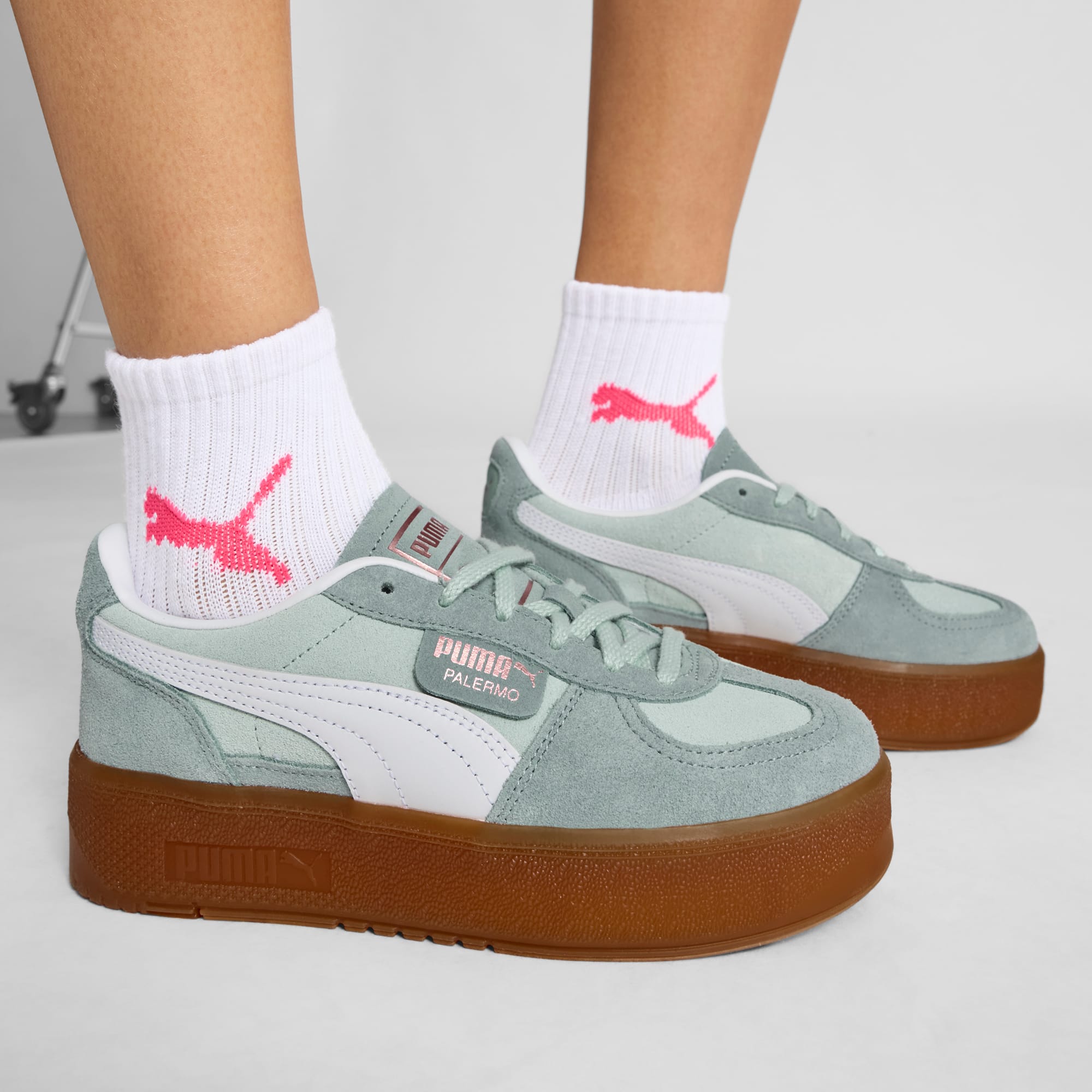 ★PUMA★Palermo Elevata Women Peaceful Blue-Gum 399348-11 Palermo Elevata Women's Sneakers | PUMA