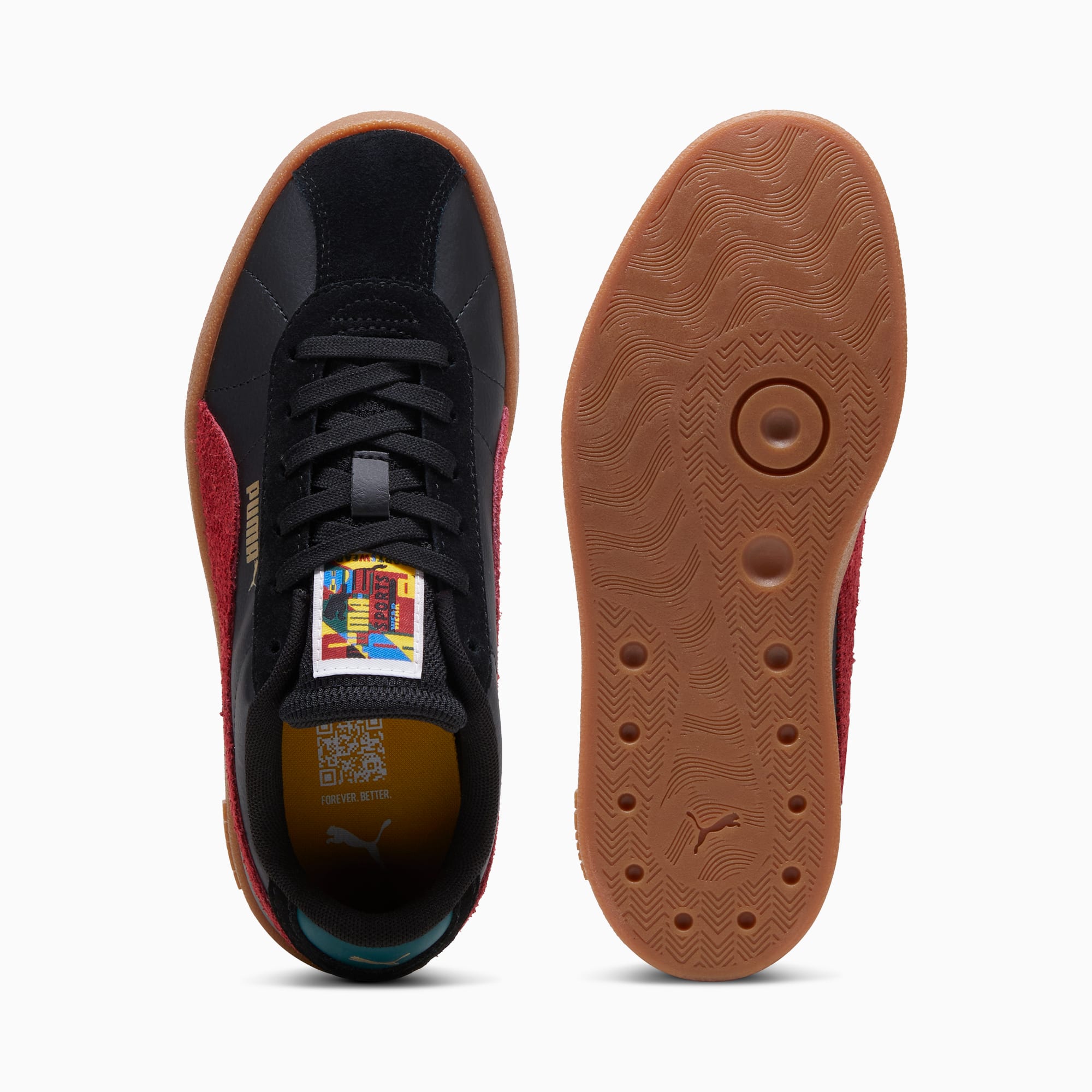 Red puma brown bottom on sale