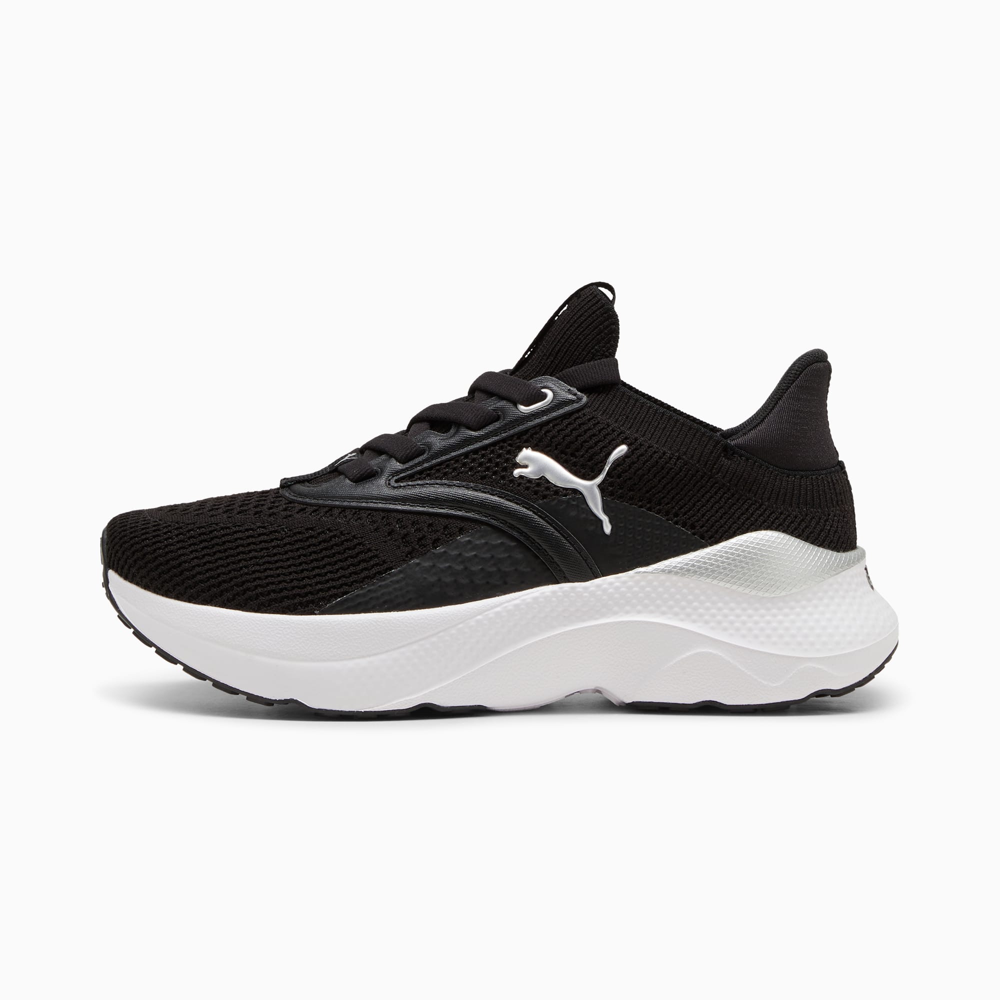 Black nike running shoes kids clearance