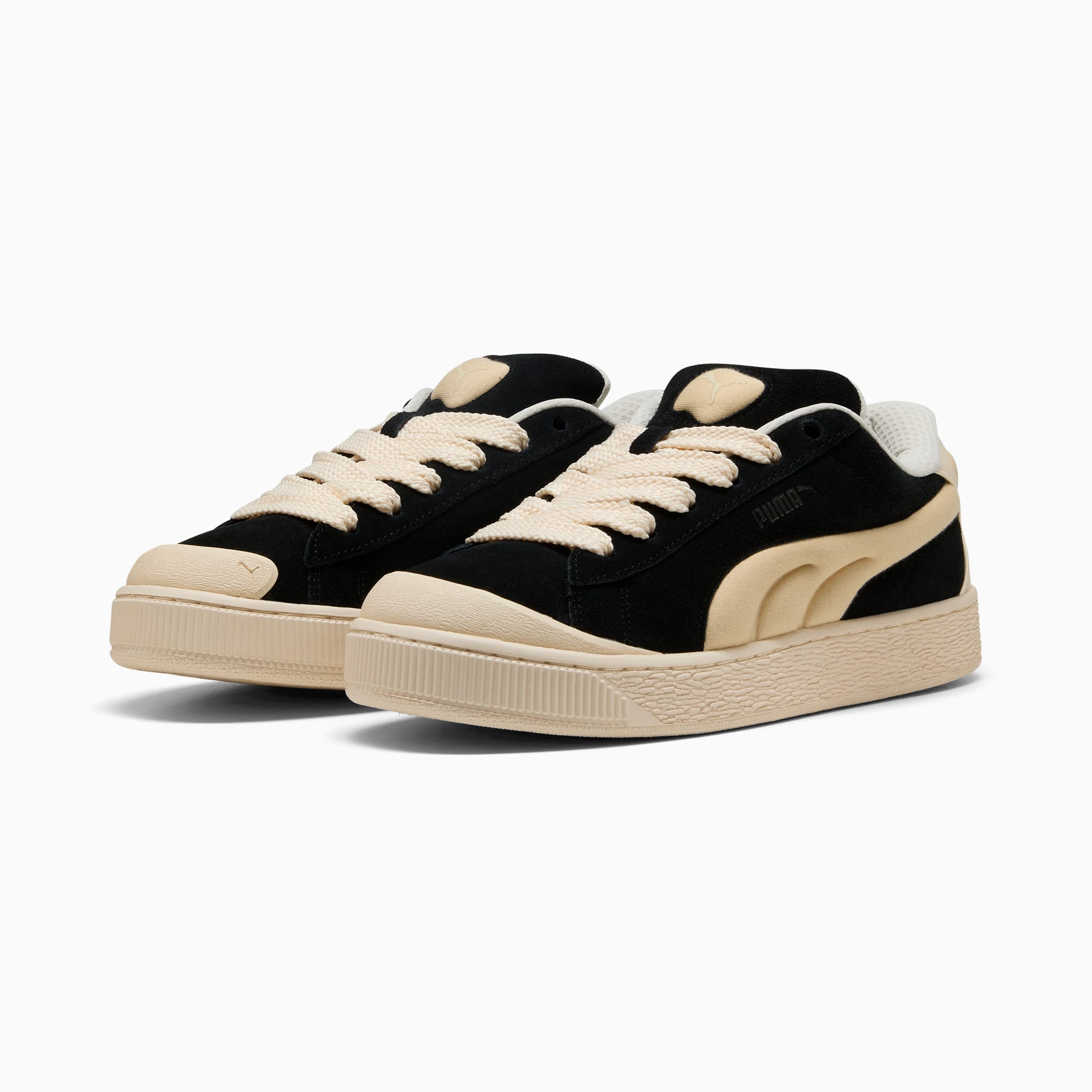 Suede XL Crush Preserves Sneakers Unisex, PUMA Black-Chamomile-Sugared Almond, large
