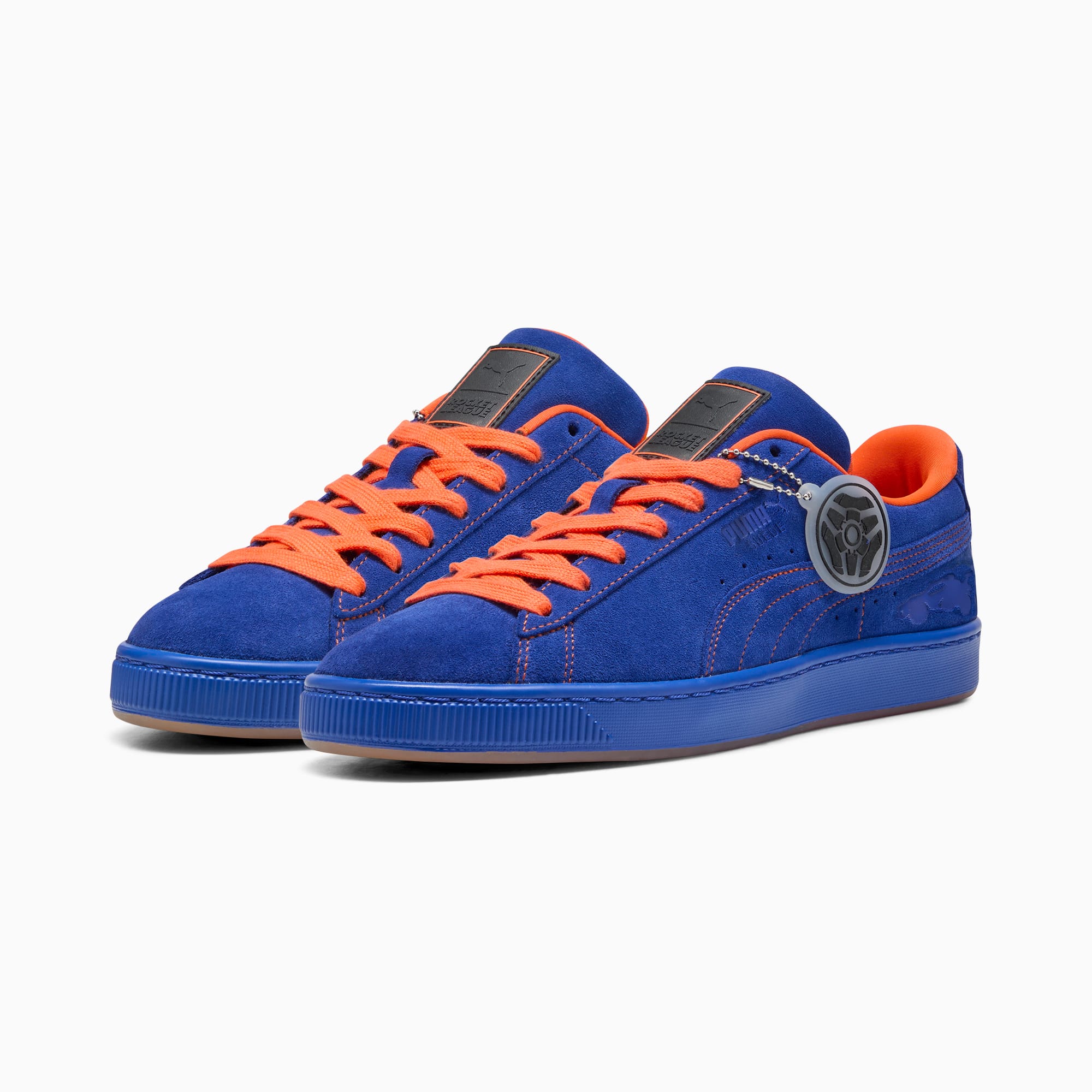 Puma suede bleu electrique deals