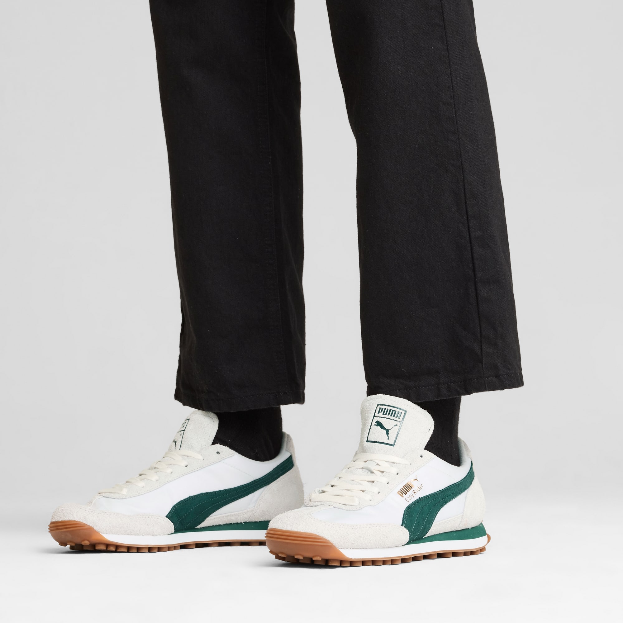 Easy Rider nylon uniseks sneakers, PUMA White-Dark Myrtle, large