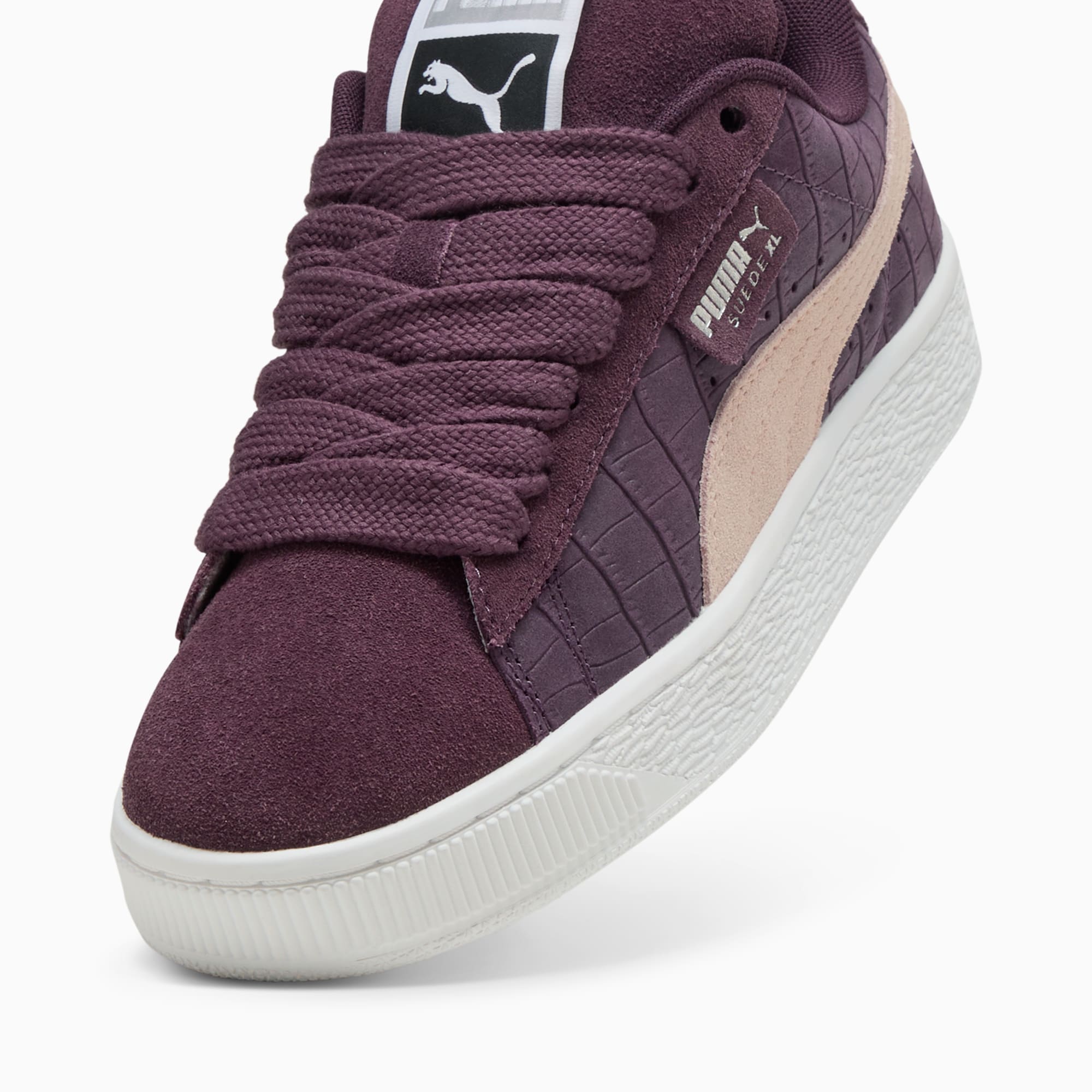 Puma Suede XL Elevated Women s Sneakers Midnight Plum White 8