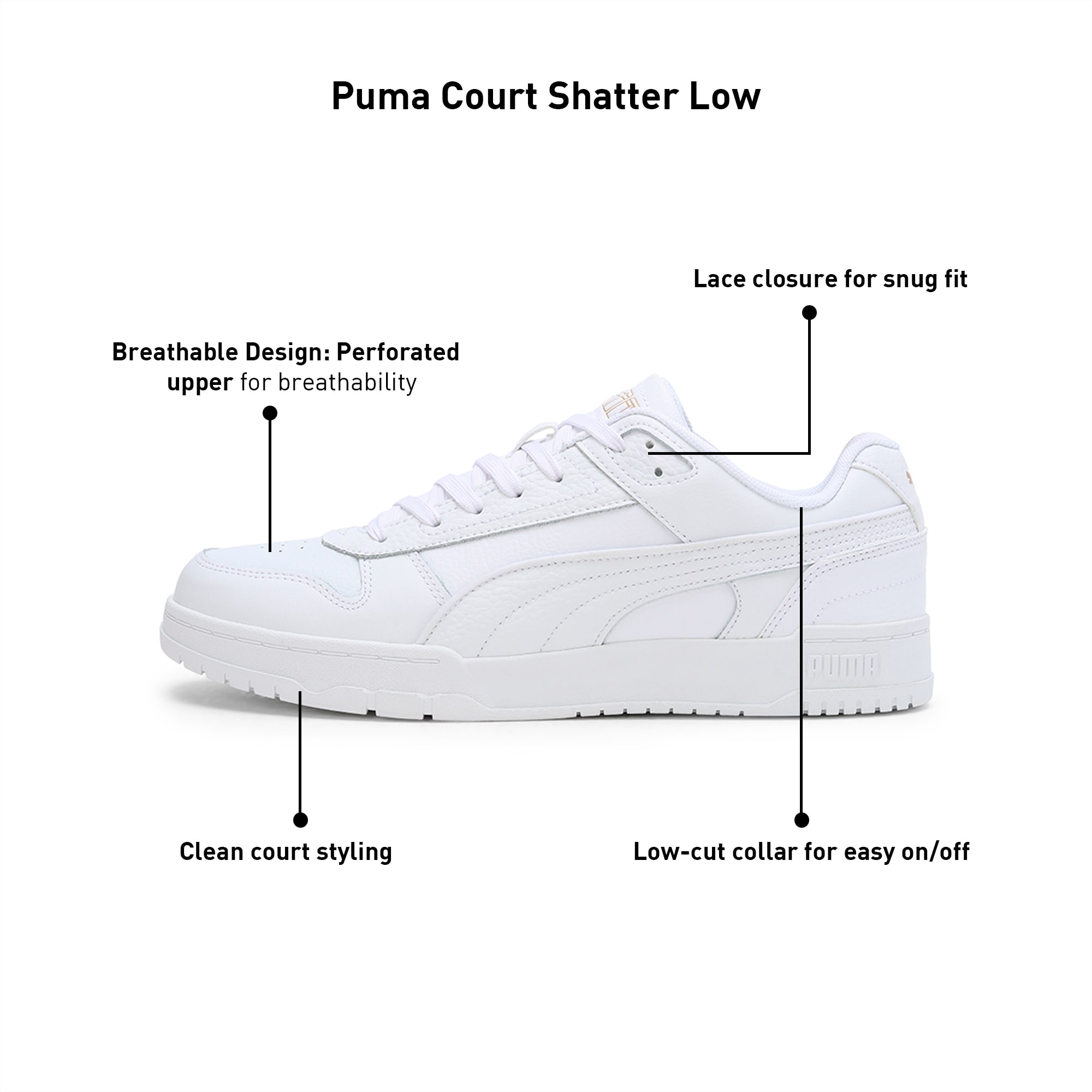 PUMA Court Shatter Low Men's Sneakers