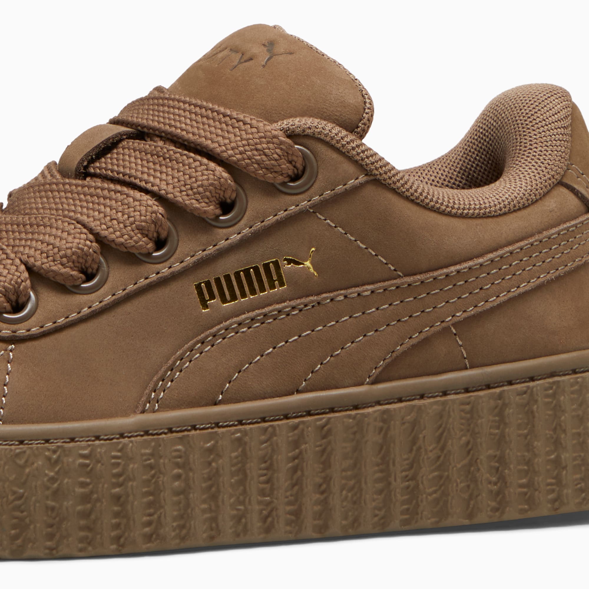 FENTY x PUMA Creeper Phatty Earth Tone Sneakers Kids Totally Taupe PUMA Gold Warm White PUMA Shop All Puma PUMA