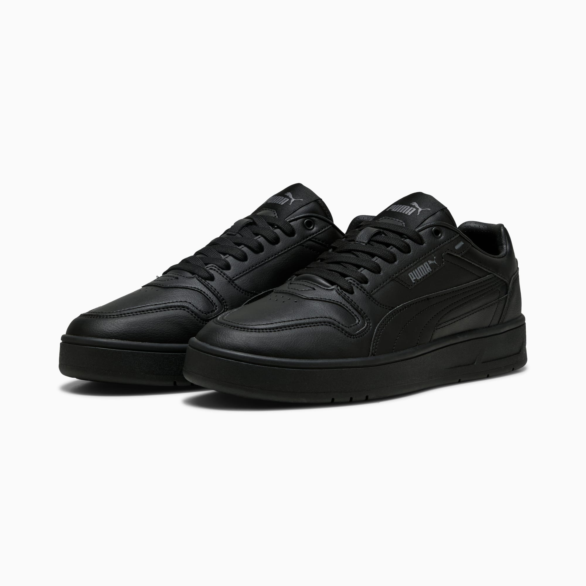 Court Classic Street Sneakers Unisex, PUMA Black-PUMA Black-Cool Dark Gray, large