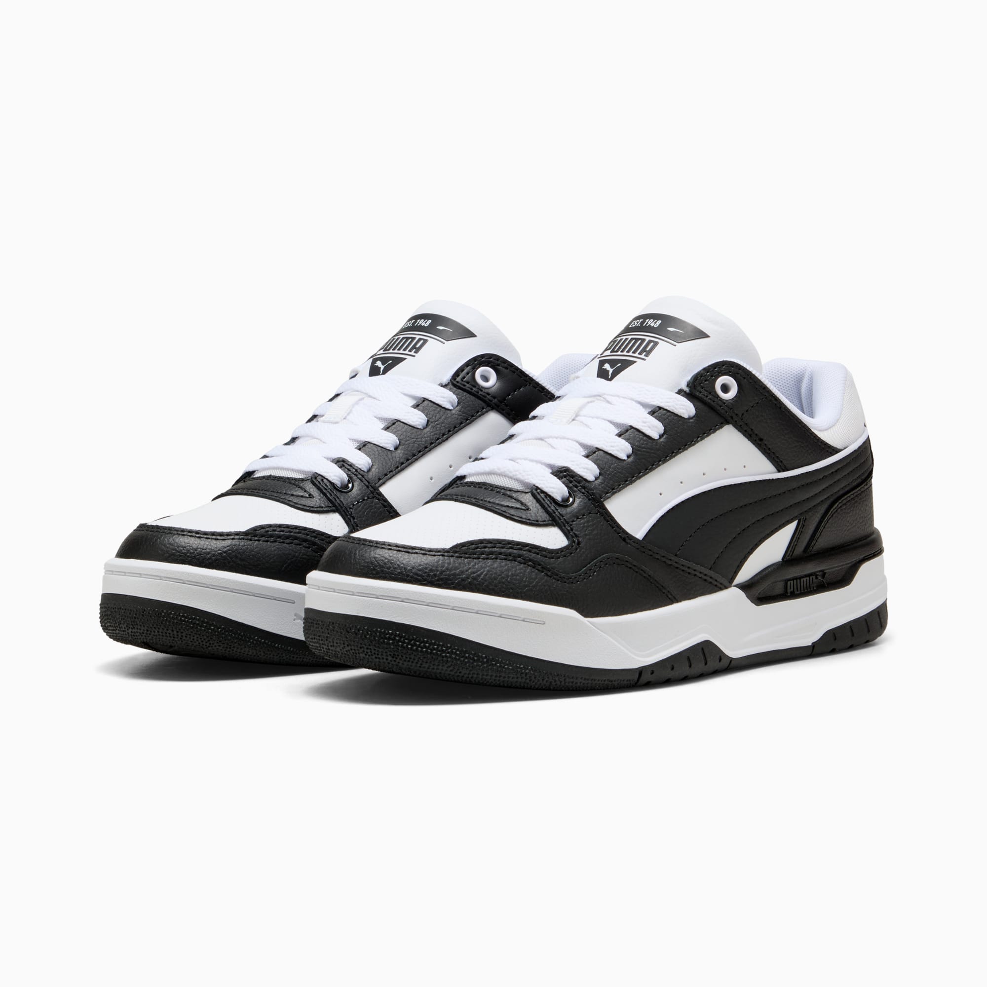 Rebound Retro Sneakers Unisex, PUMA White-PUMA Black, large