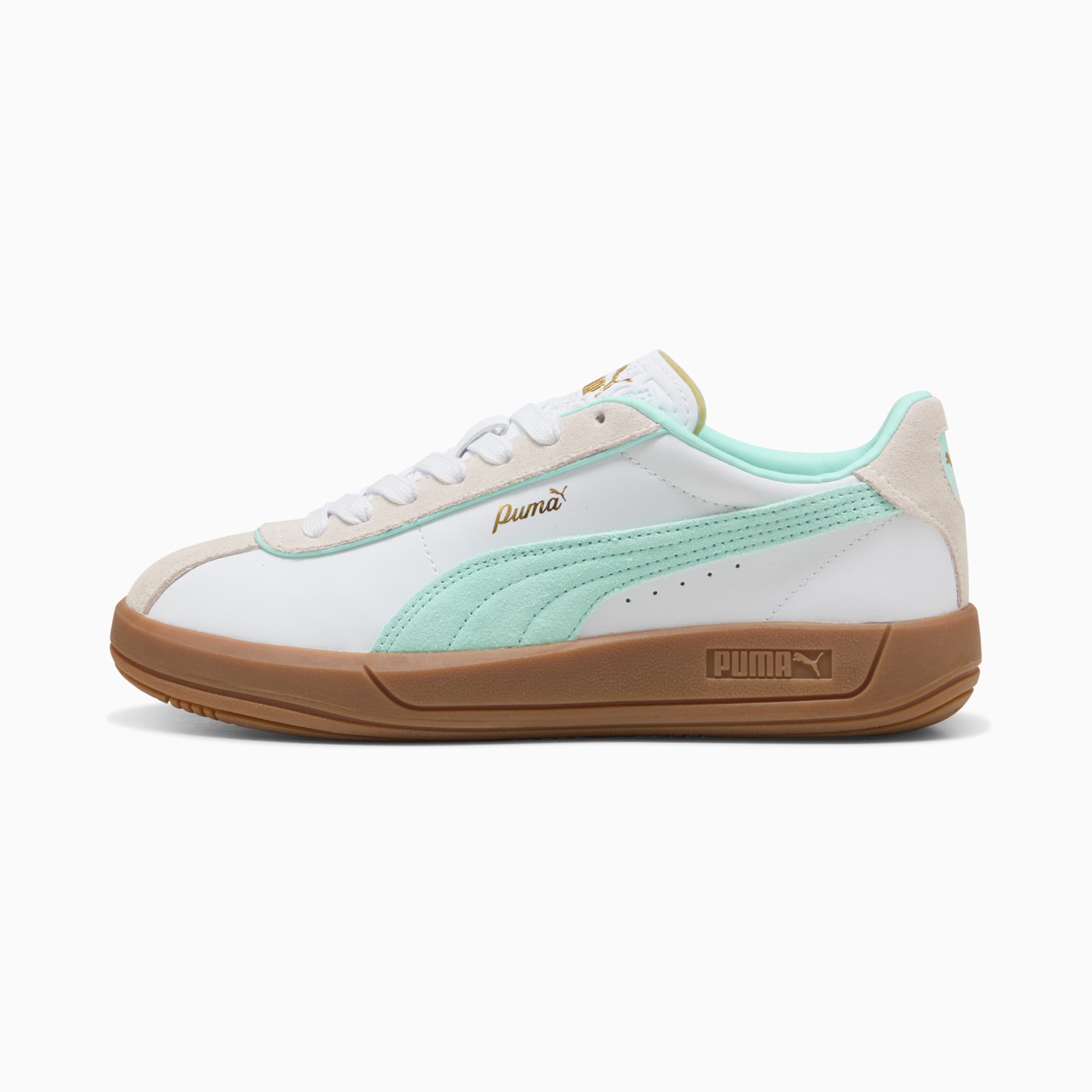 PUMA Club Klassika Sneakers Women, PUMA White-Mint Melt-Vapor Gray, large