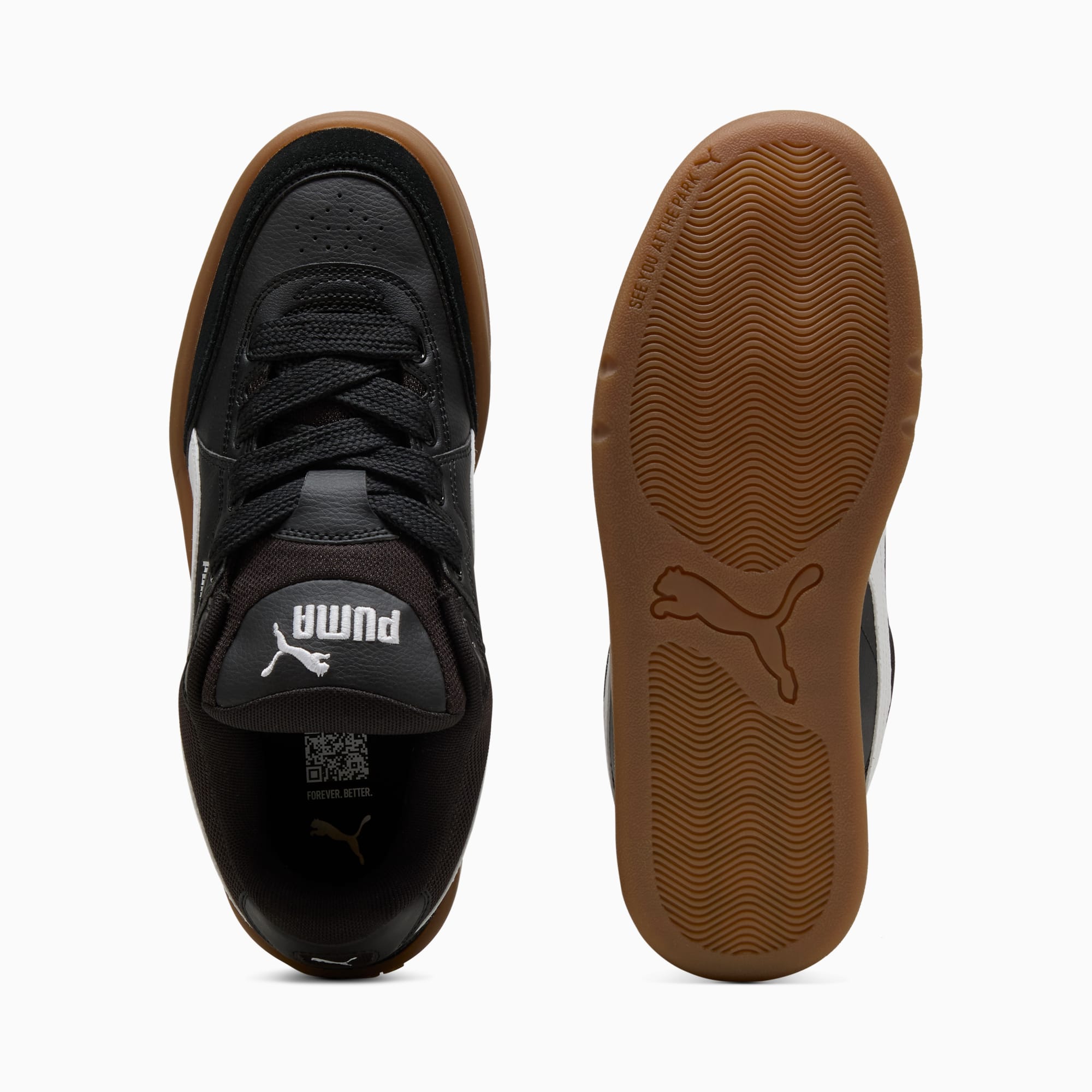 Puma black gum sole mens deals