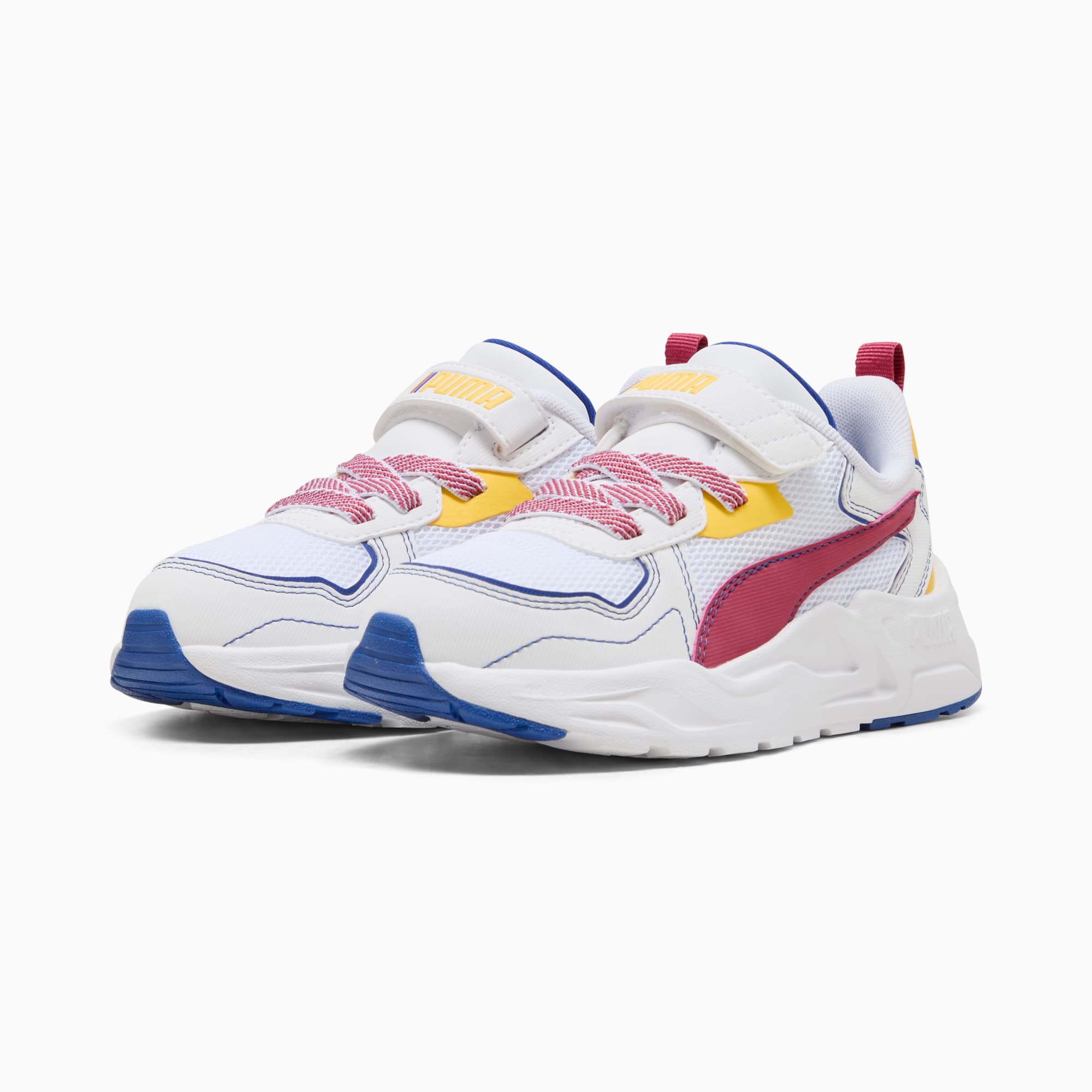 Zapatillas Trinity Lite Starblitz para niños, PUMA White-Port-Sunny Yellow, large