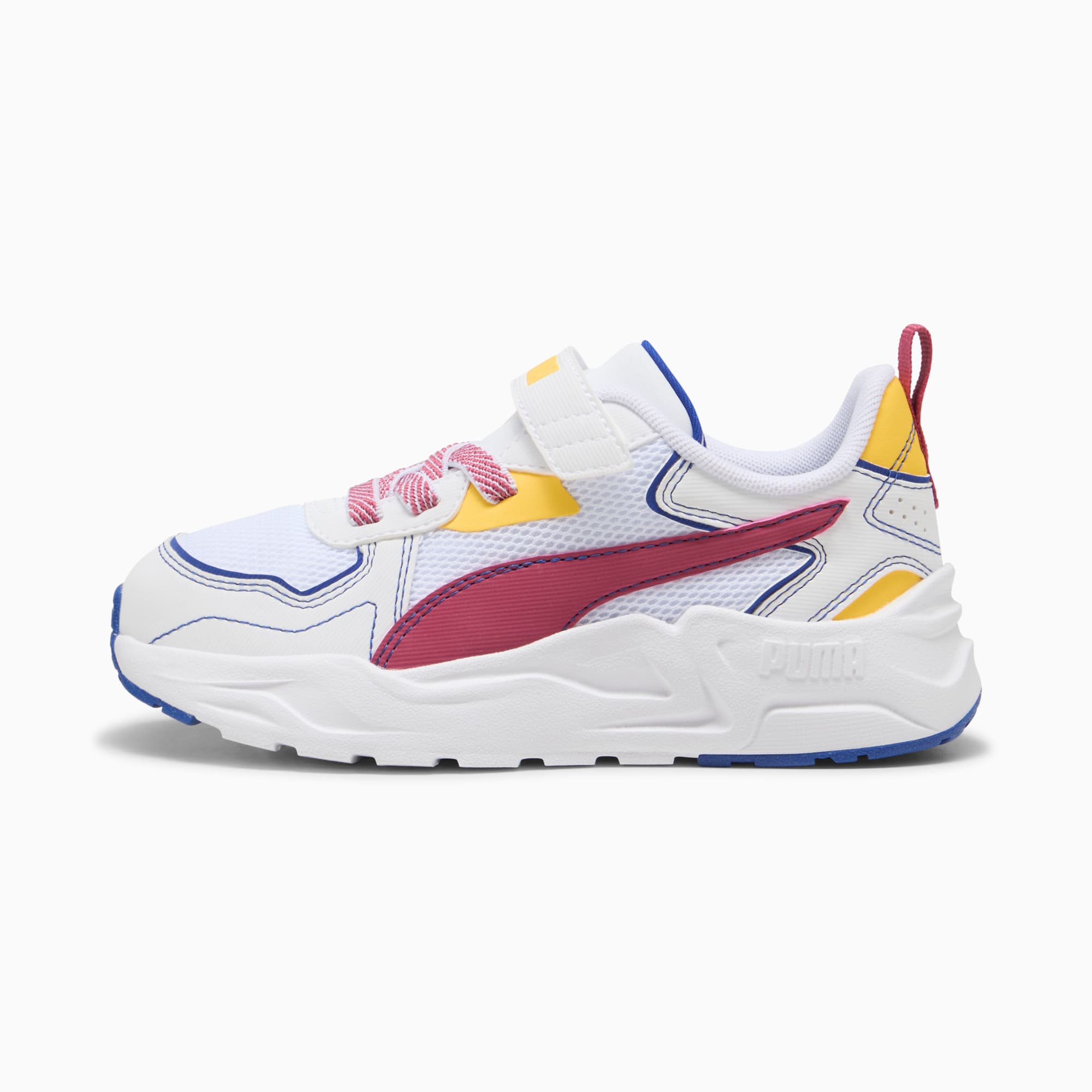 Sneakers Trinity Lite Starblitz Enfant, PUMA White-Port-Sunny Yellow, large
