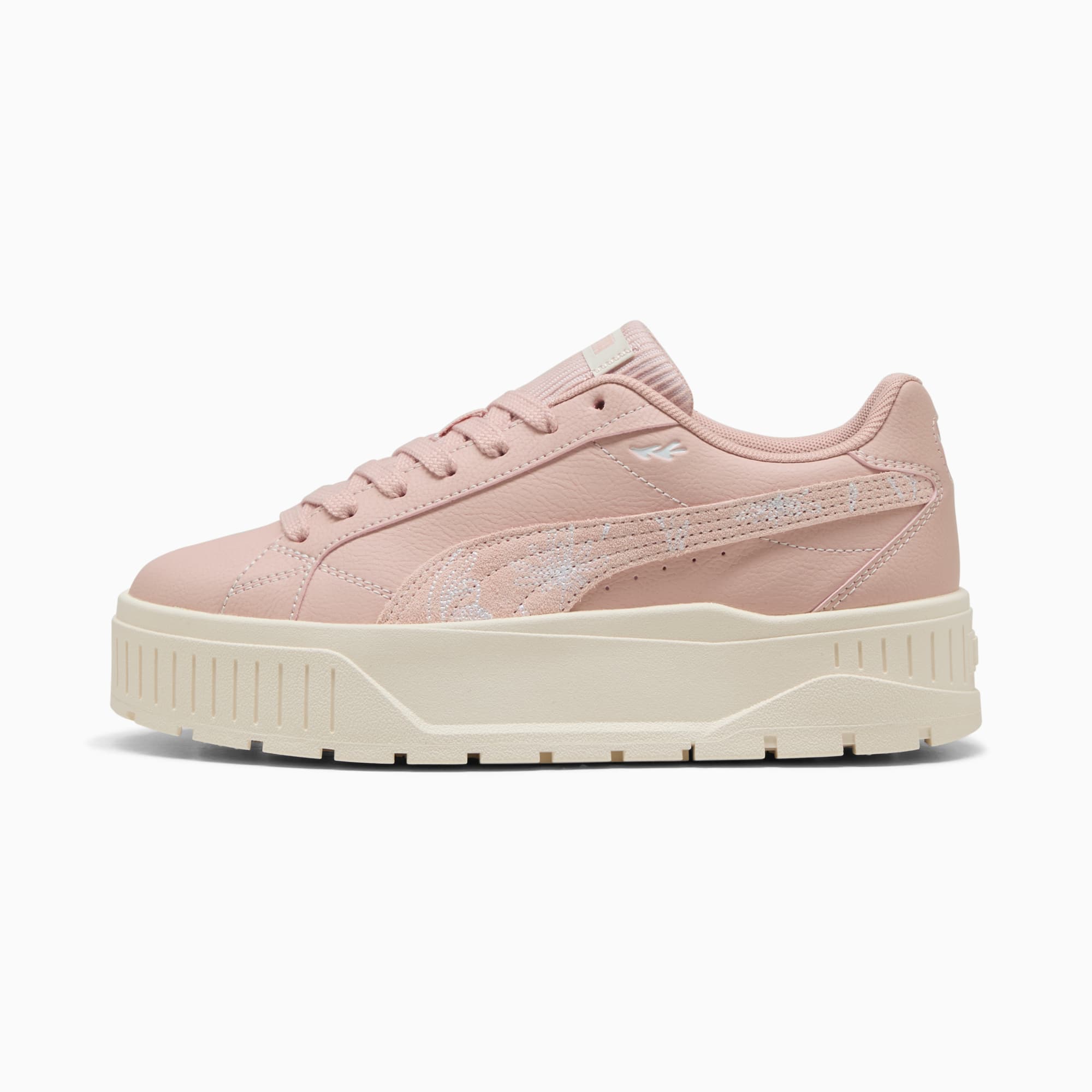 Karmen II Crafted Flowers Women, Rose Quartz-PUMA White, large
