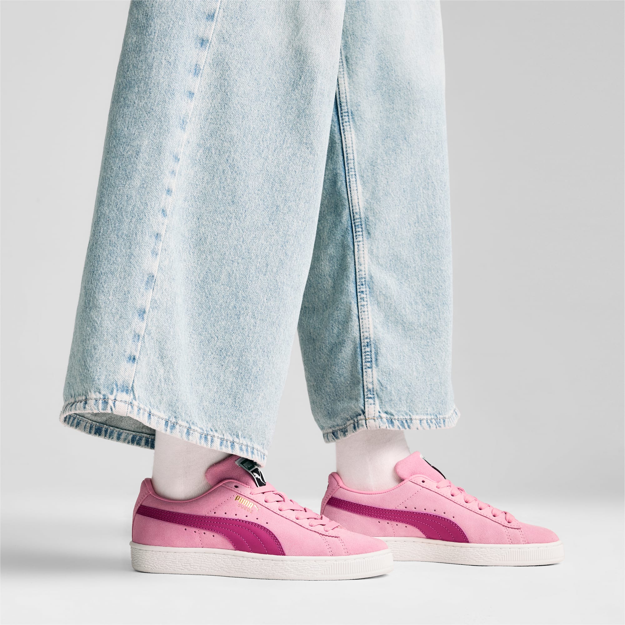 Womens grey suede puma sneakers cheap