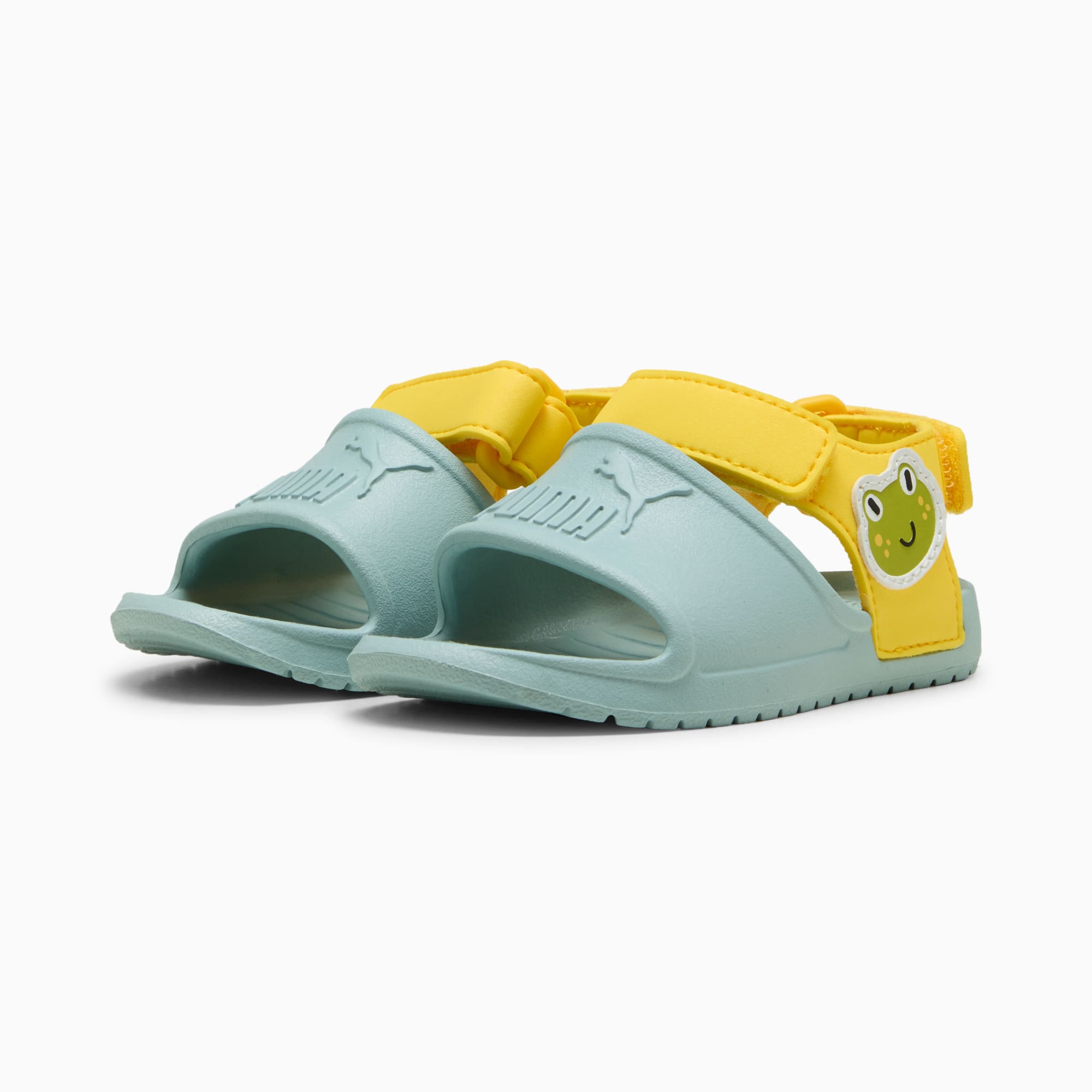 Divecat Injex Sandals Toddler, Modern Mint-Sunny Yellow-Sea Kelp, large