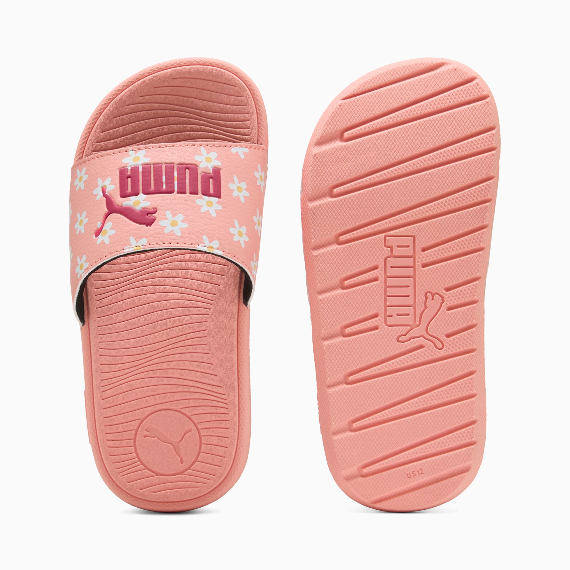 Ciabatte Cool Cat 2.0 Daisies per bambini, Pink Fruit-PUMA Pink-PUMA White-Almost Apricot, large