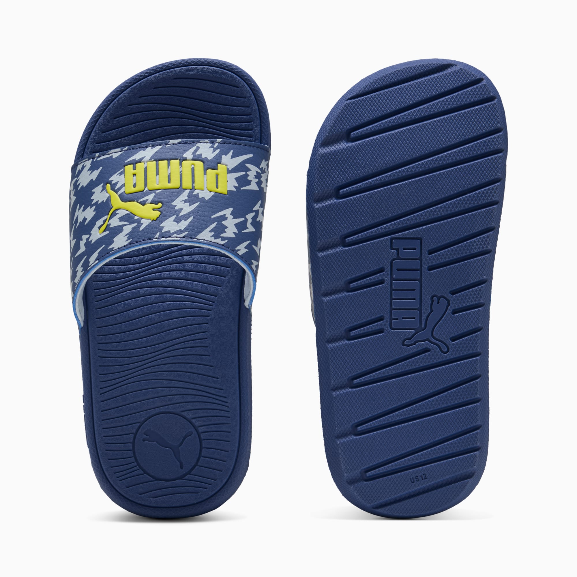 Cool Cat 2.0 Poised 2 Race Slides Kids, Blue Crystal-Lemon Sherbert-Cool Weather, large