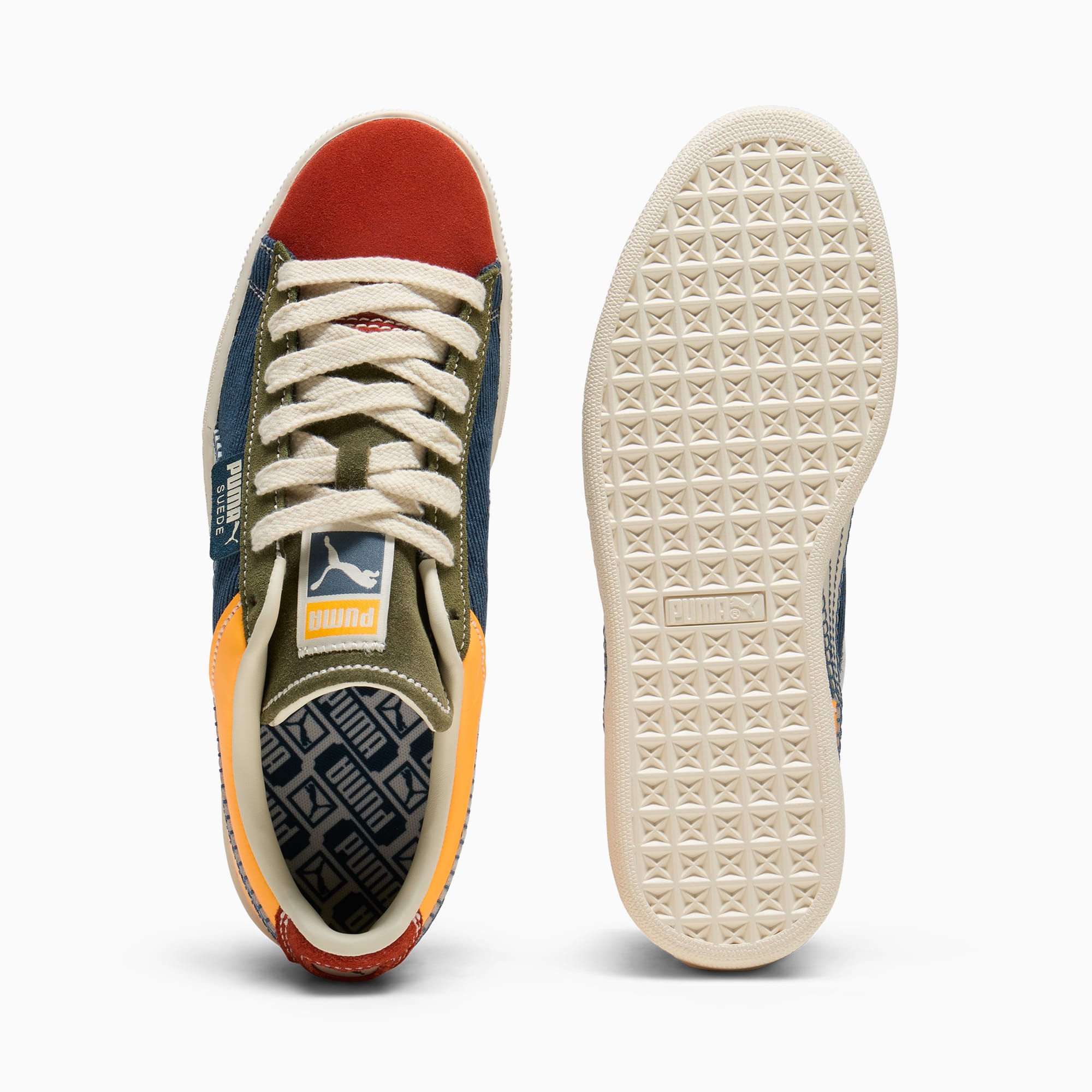 Puma suede orange black new arrivals