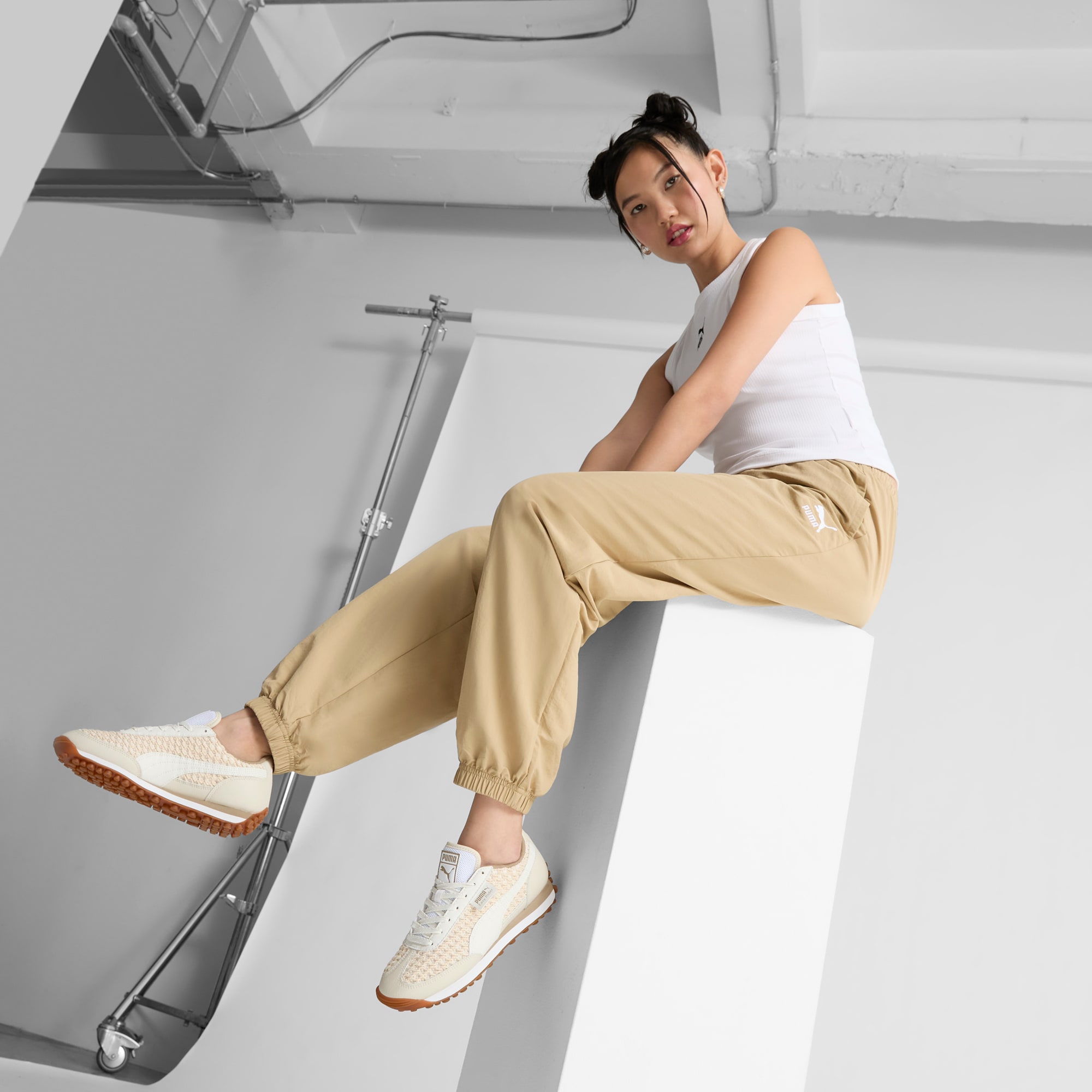 Puma knit sneakers womens store
