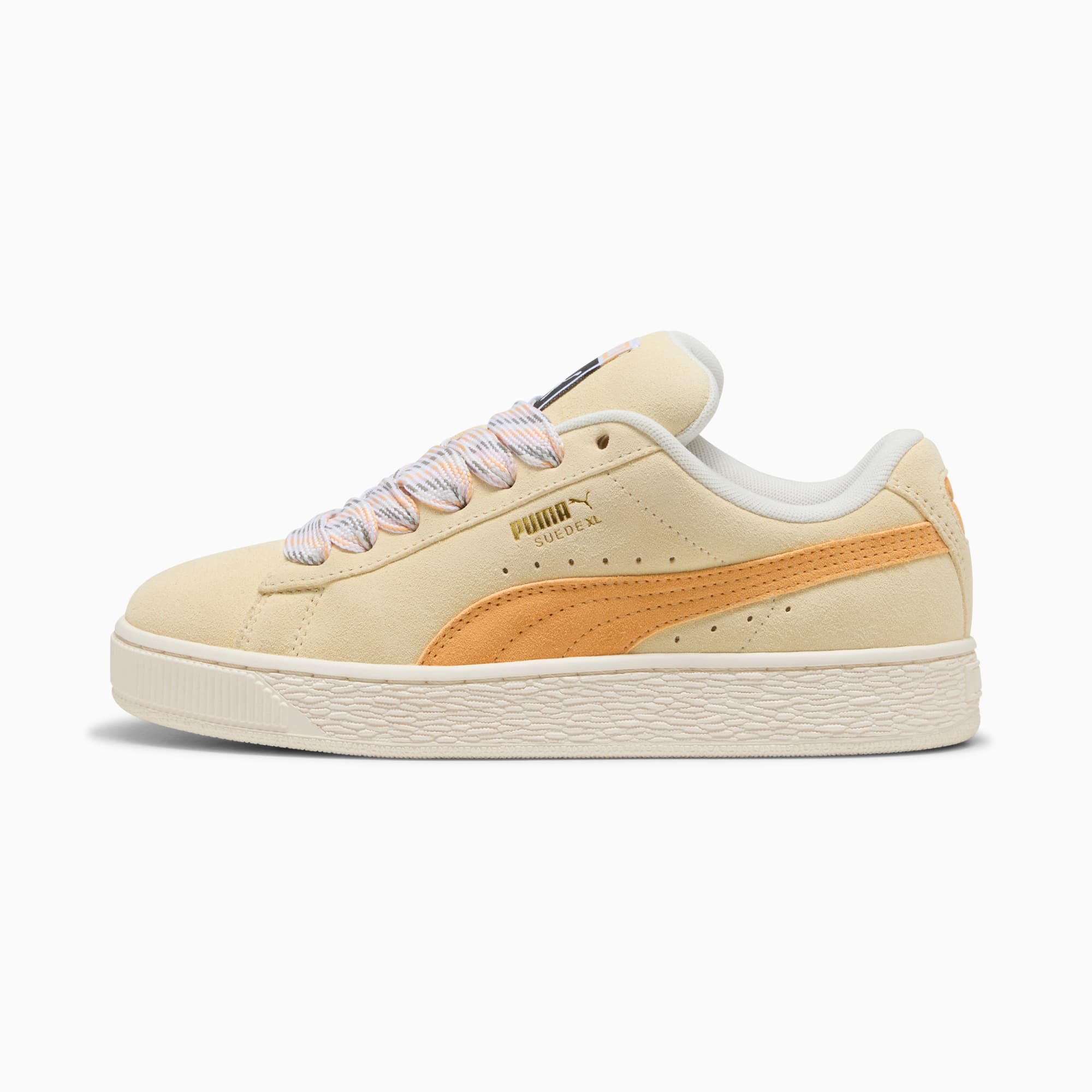 Sneakers Suede XL Lace II Femme, Creamy Vanilla-Almost Apricot, large