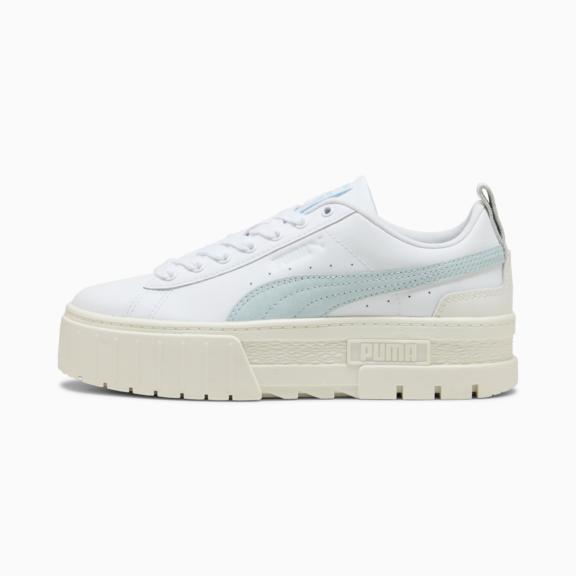 Mayze Lux Sneakers Women, PUMA White-Sea Glass, large