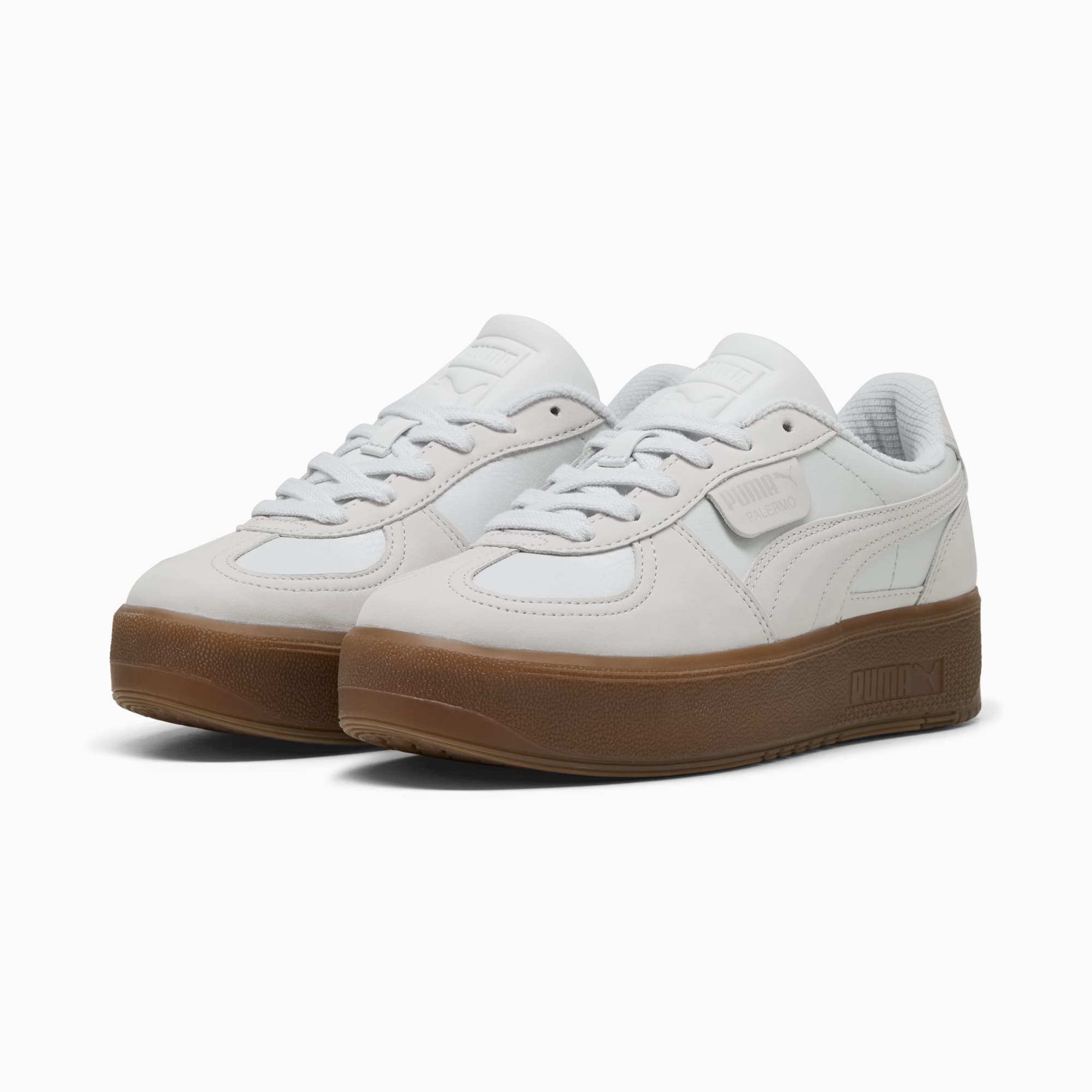 Palermo Elevata PRM Sneakers Women, Feather Gray-Haute Coffee, large