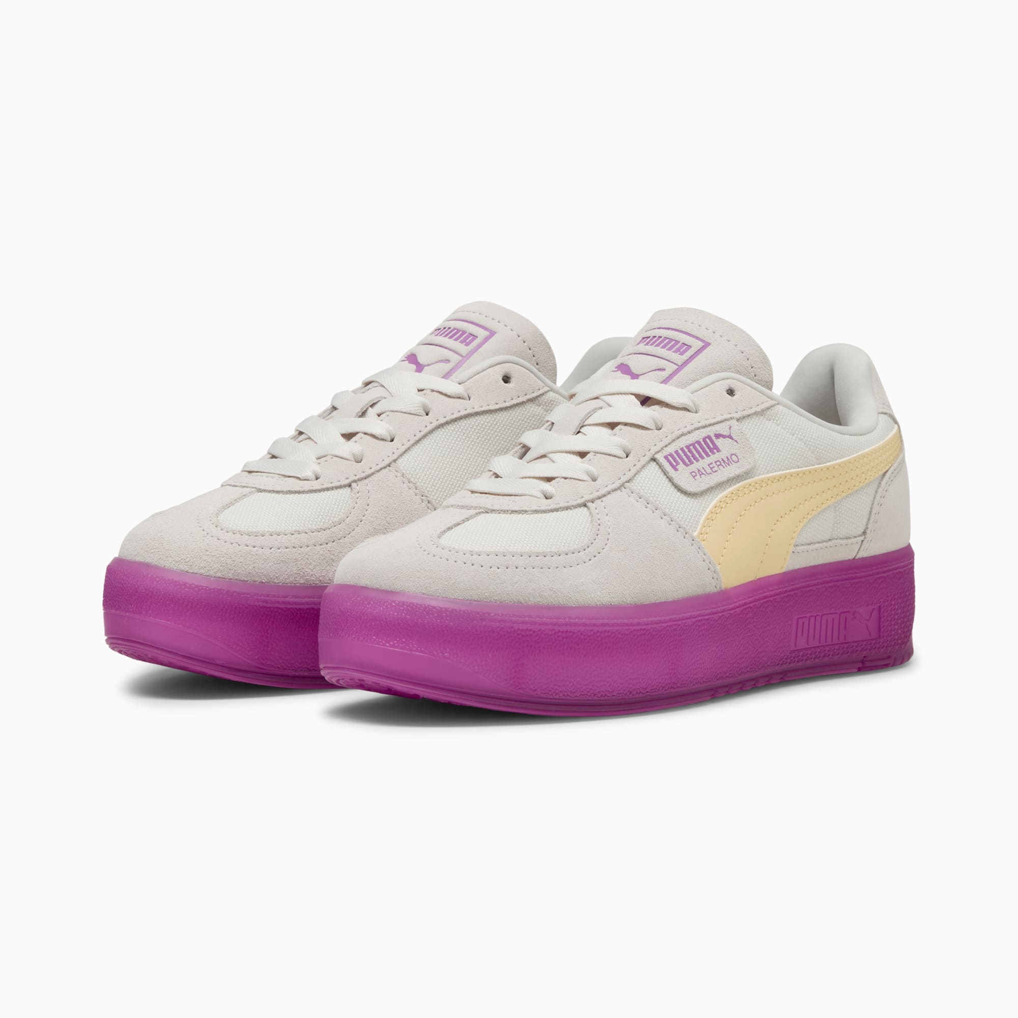 Sneakers Palermo Elevata Xtra Femme, Vapor Gray-Wild Berry, large