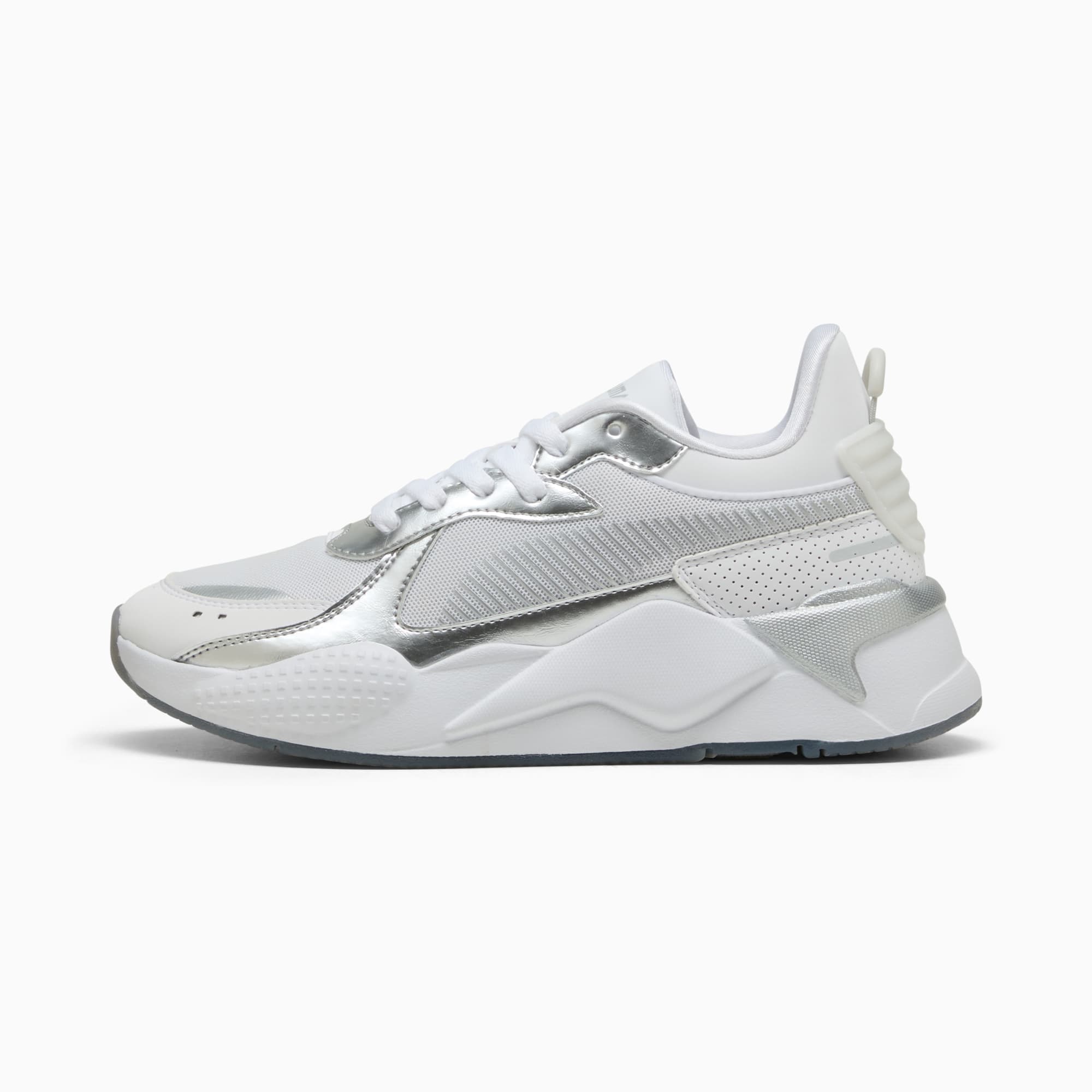 Puma silver sneakers sales