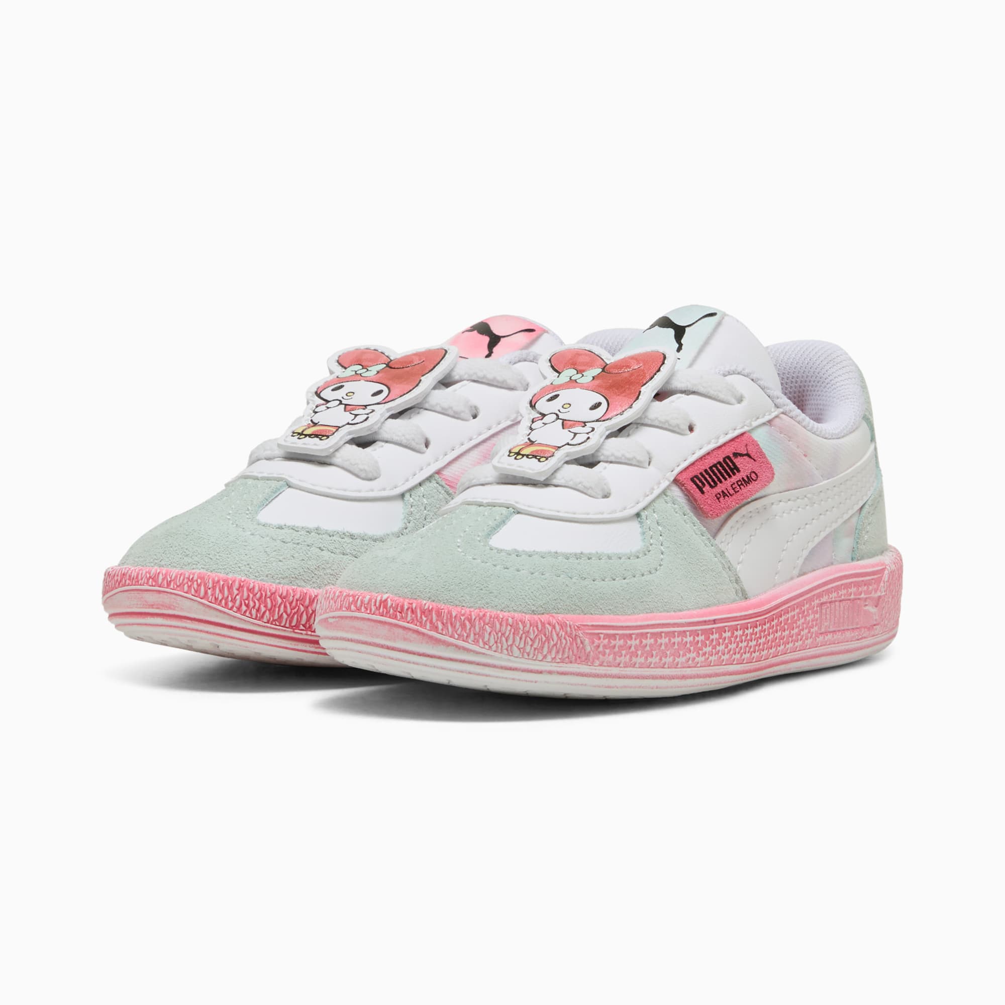 PUMA x HELLO KITTY AND FRIENDS Palermo Elasticated Sneakers Toddler, PUMA White-Magic Rose, large