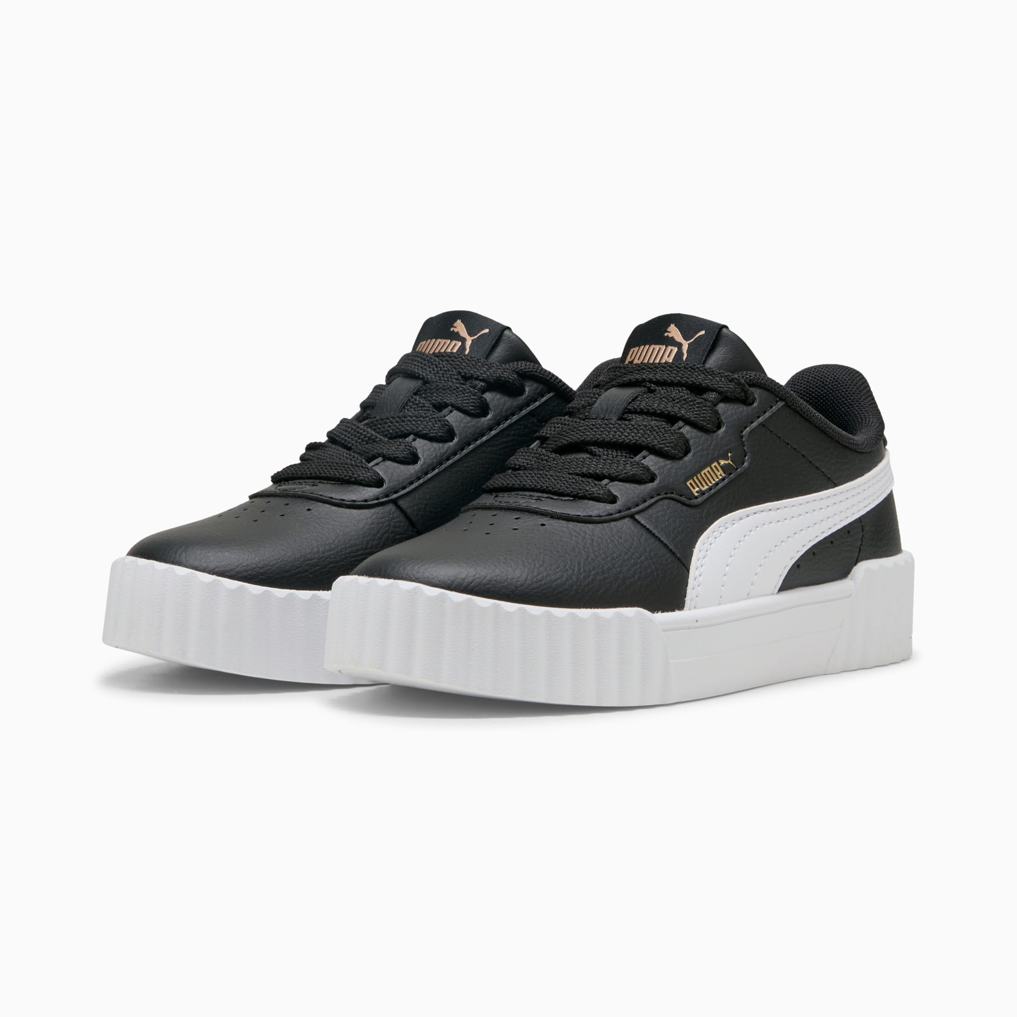 Sneakers Carina 3.0 per bambini, PUMA Black-PUMA White-PUMA Gold, large